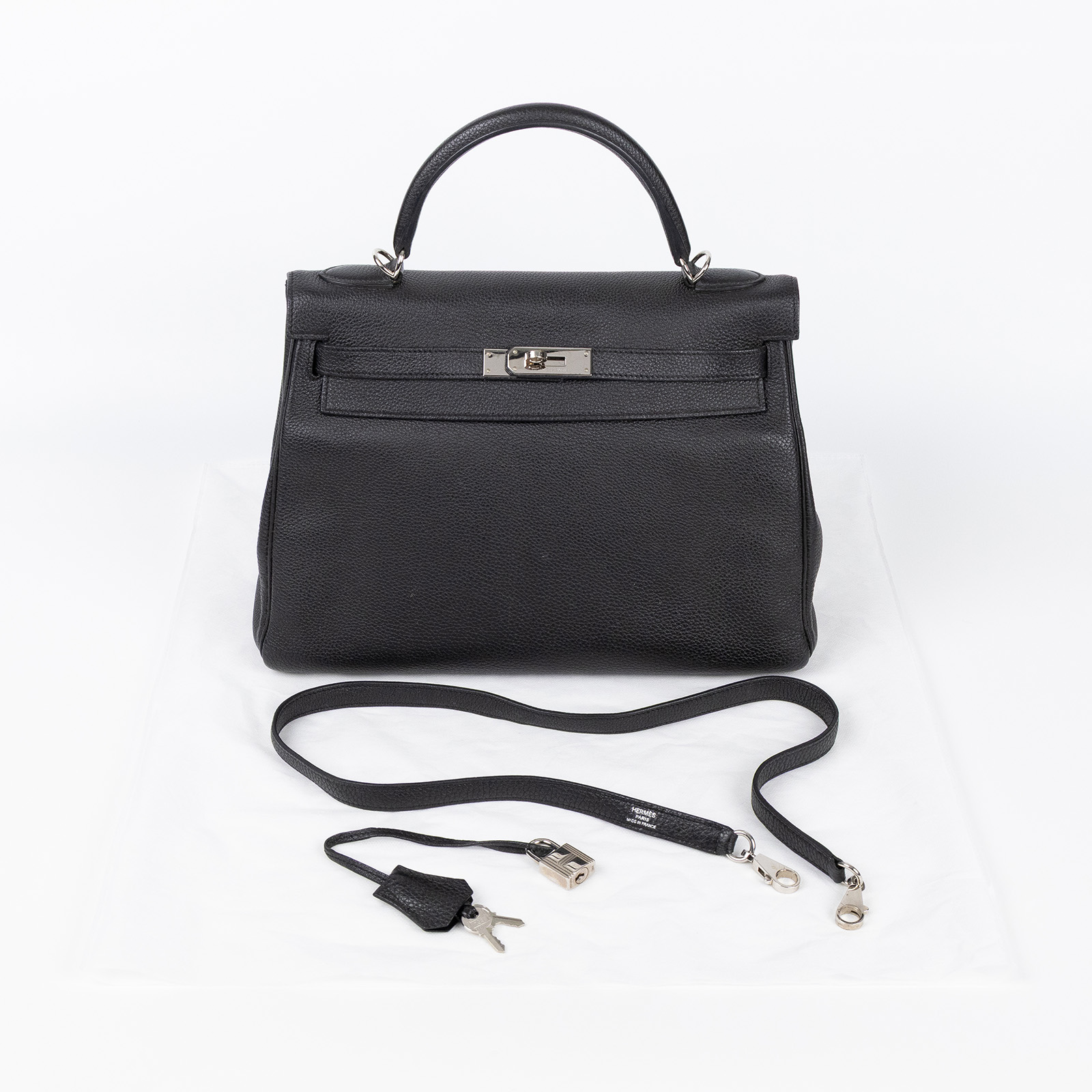 愛馬仕 Hermès Kelly Bag 凱莉包 32 KL32 口Q 2013 黑KELLY 32 2013 背帶/鎖組