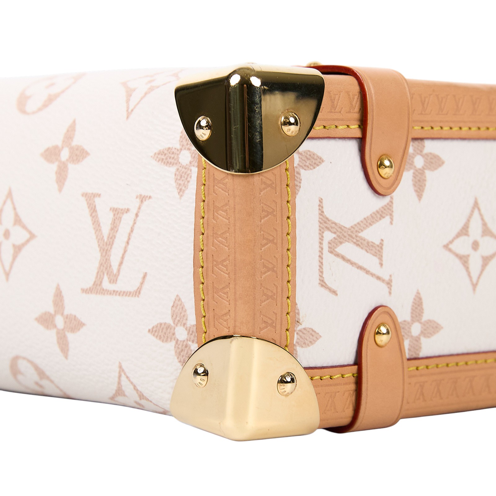 路易威登 LOUIS VUITTON Side Trunk MM 手提 肩背 箱包 M46907 晶片款  原廠盒子/防塵袋/日本購買證明/背帶
