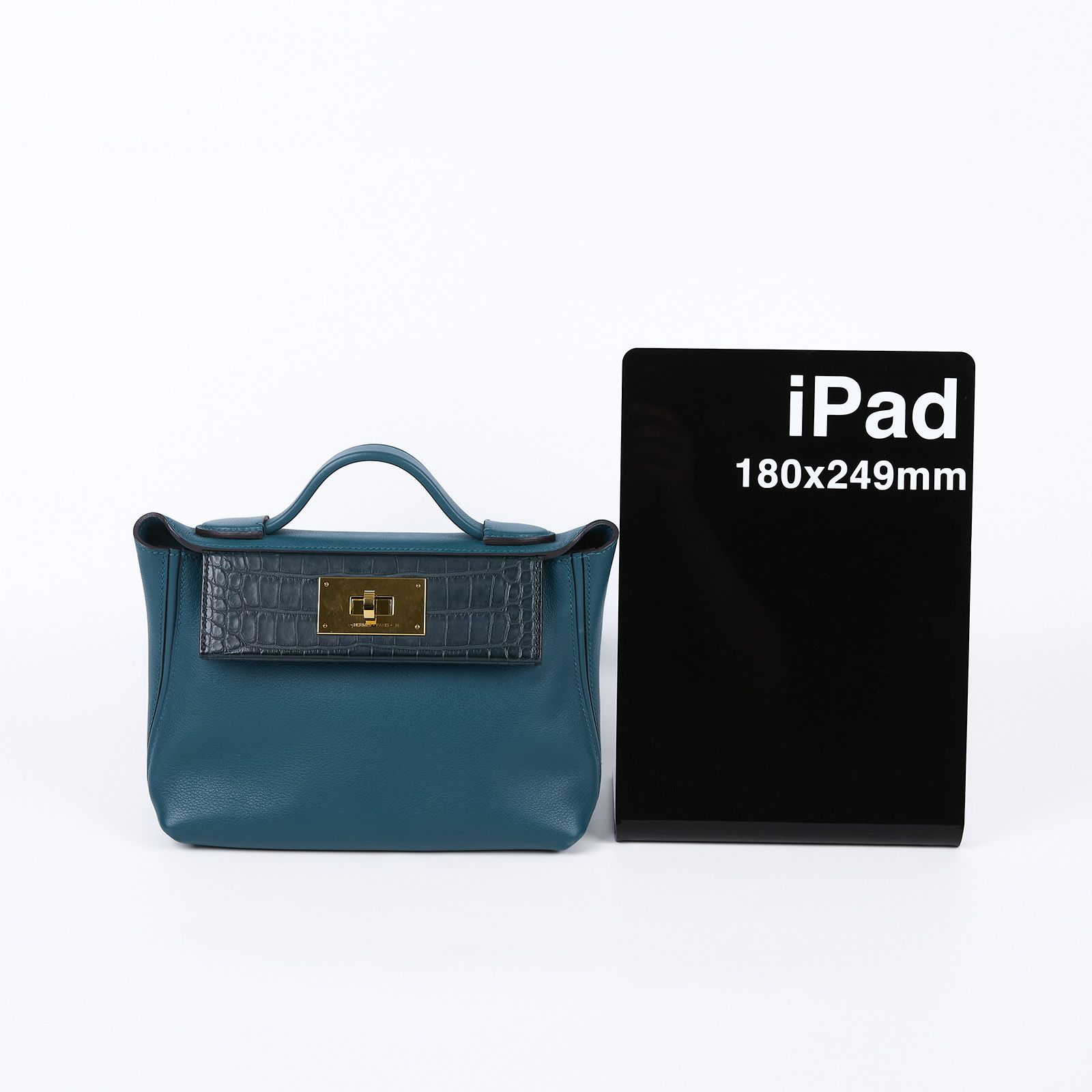 愛馬仕 Hermès 24/24 21 手提包 24/24/21 B刻 綠24/24 MINI TOUCH 原廠盒子/防塵袋/瀕臨絕種野生動植物國際貿易公約