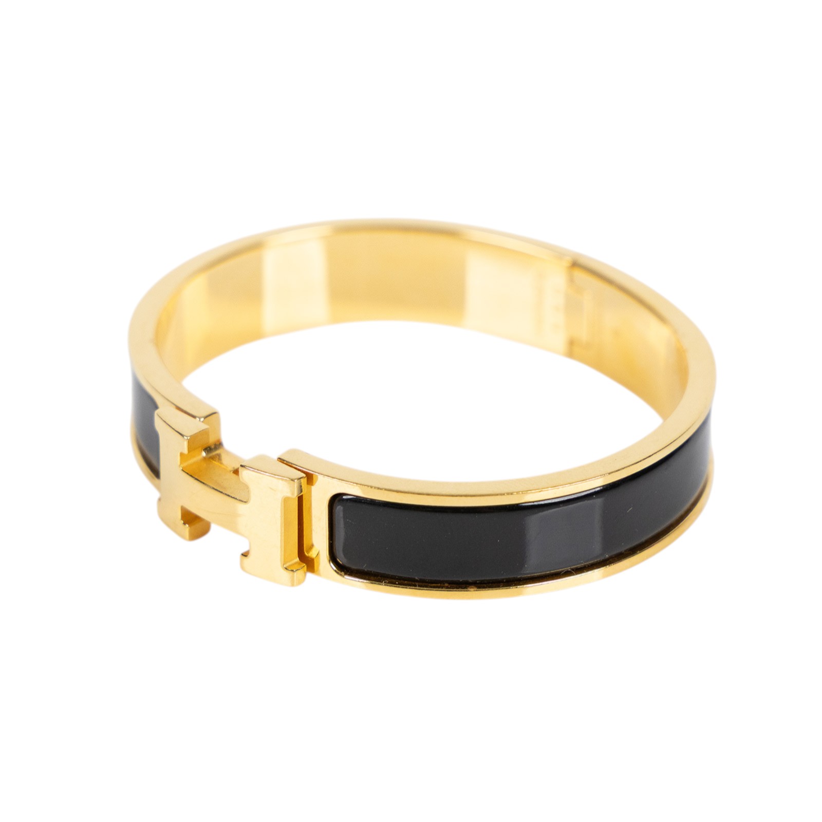 愛馬仕 Hermès Clic H PM 手環 黑色 H700001Fv01PM F11211 黑H手環 原廠盒子/防塵袋