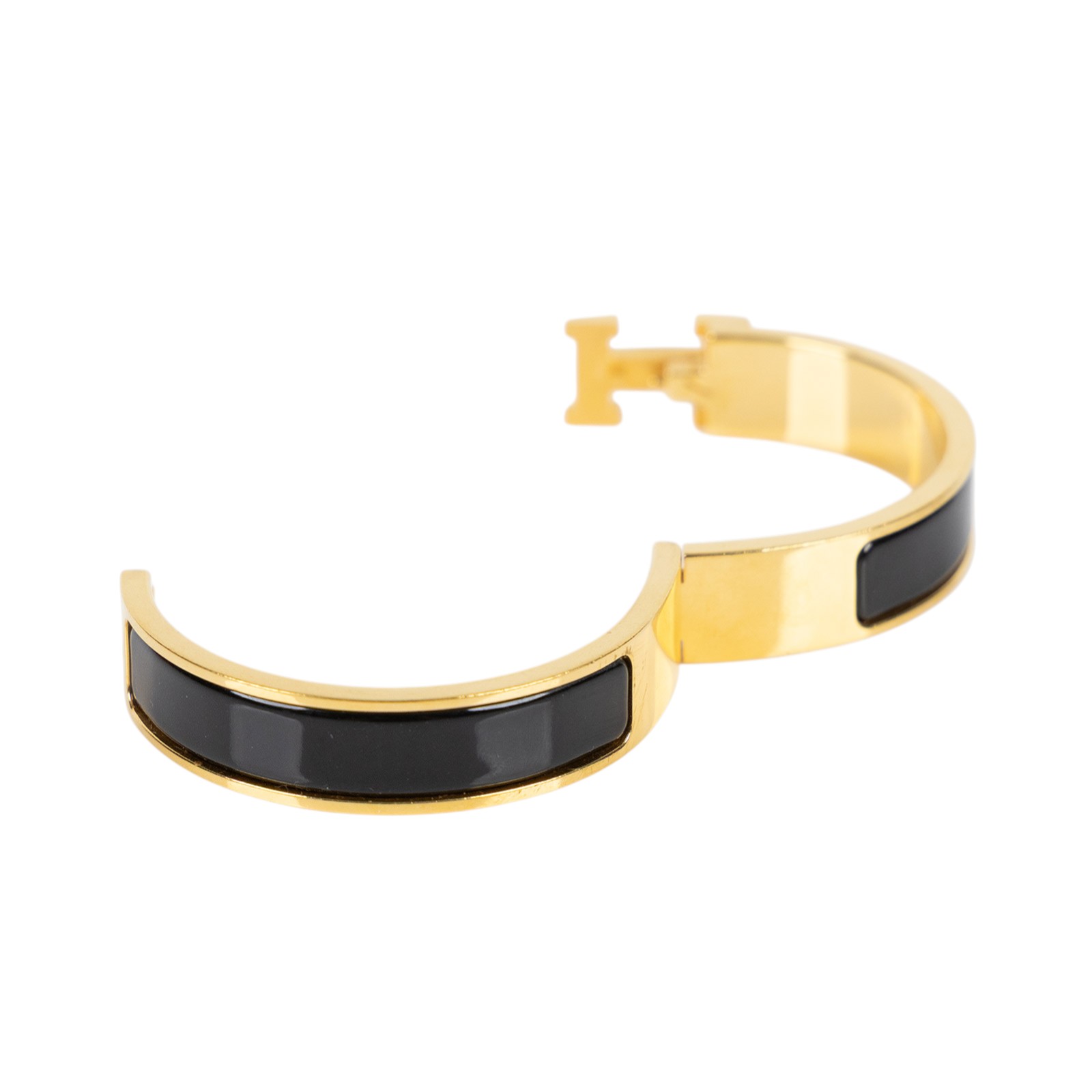 愛馬仕 Hermès Clic H PM 手環 黑色 H700001Fv01PM F11211 黑H手環 原廠盒子/防塵袋