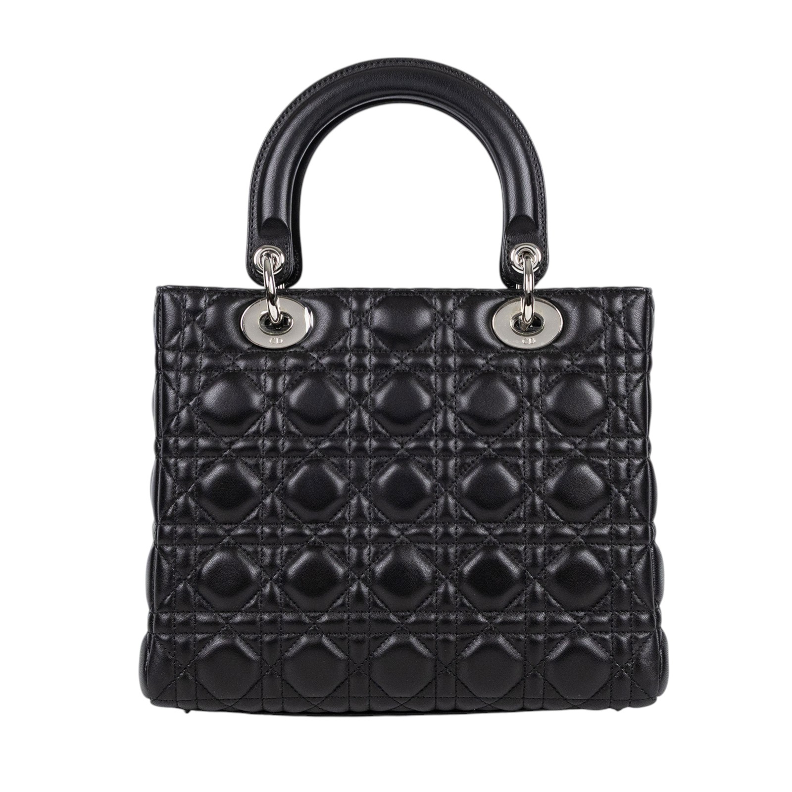 迪奧 CHRISTIAN DIOR Lady Dior 中型 肩背 斜背 手提包 M0565PNGE  原廠盒子/防塵袋/保證卡/背帶