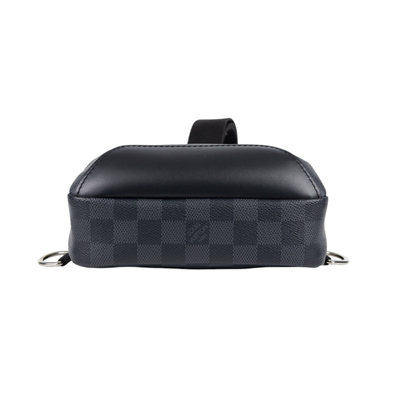 路易威登 LOUIS VUITTON Avenue 單肩包 棋盤格 Graphite N41719 晶片款 黑棋盤胸包 防塵袋