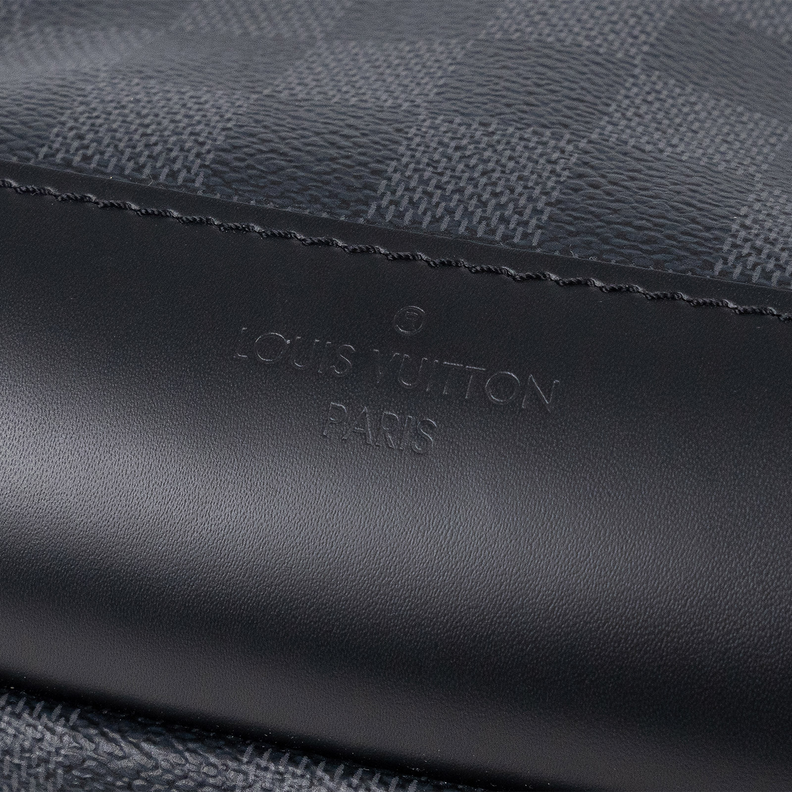 路易威登 LOUIS VUITTON Avenue 單肩包 棋盤格 Graphite N41719 晶片款 黑棋盤胸包 防塵袋