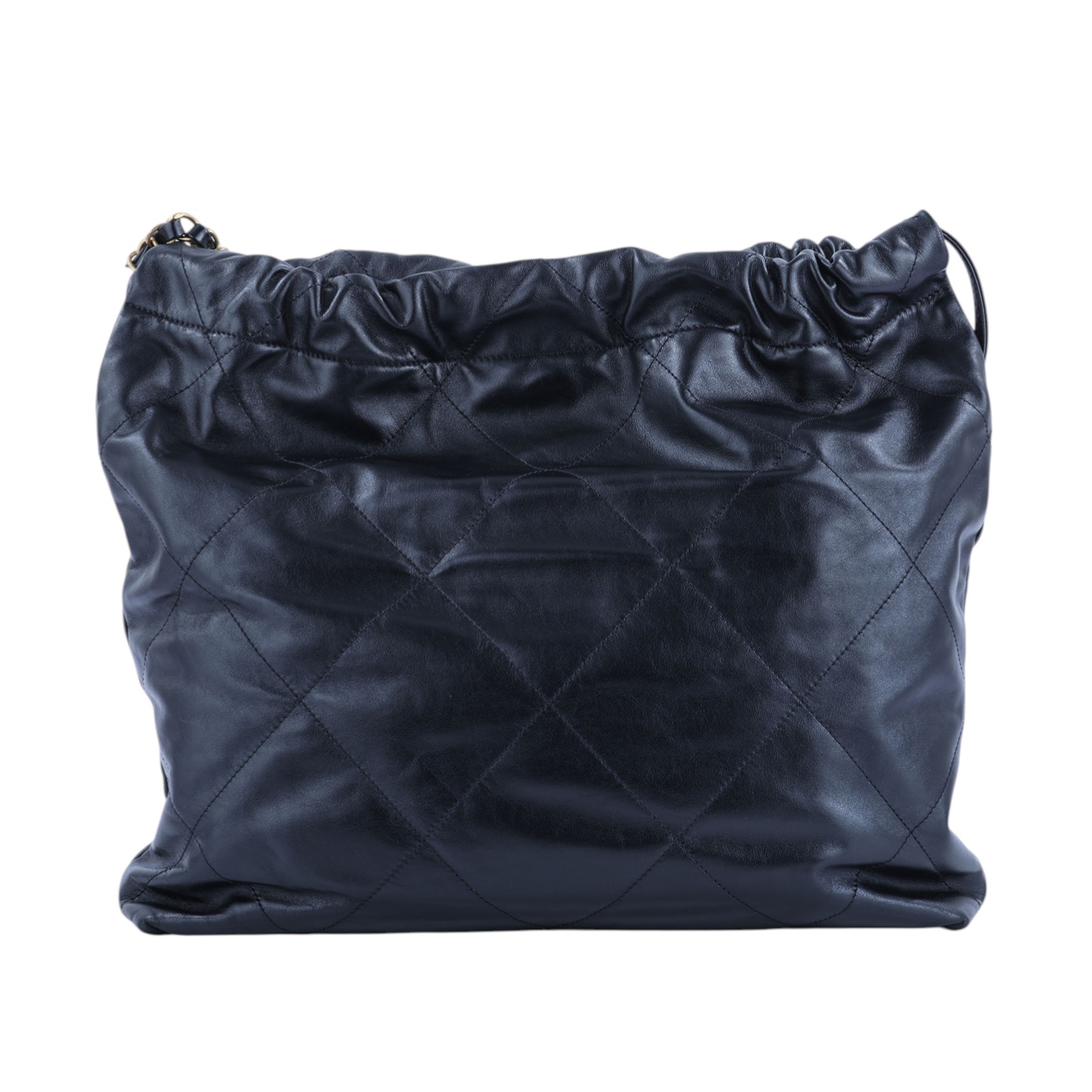香奈兒 CHANEL 22 中型 束口包 AS3261 晶片款 黑金22 BAG  中號 防塵袋