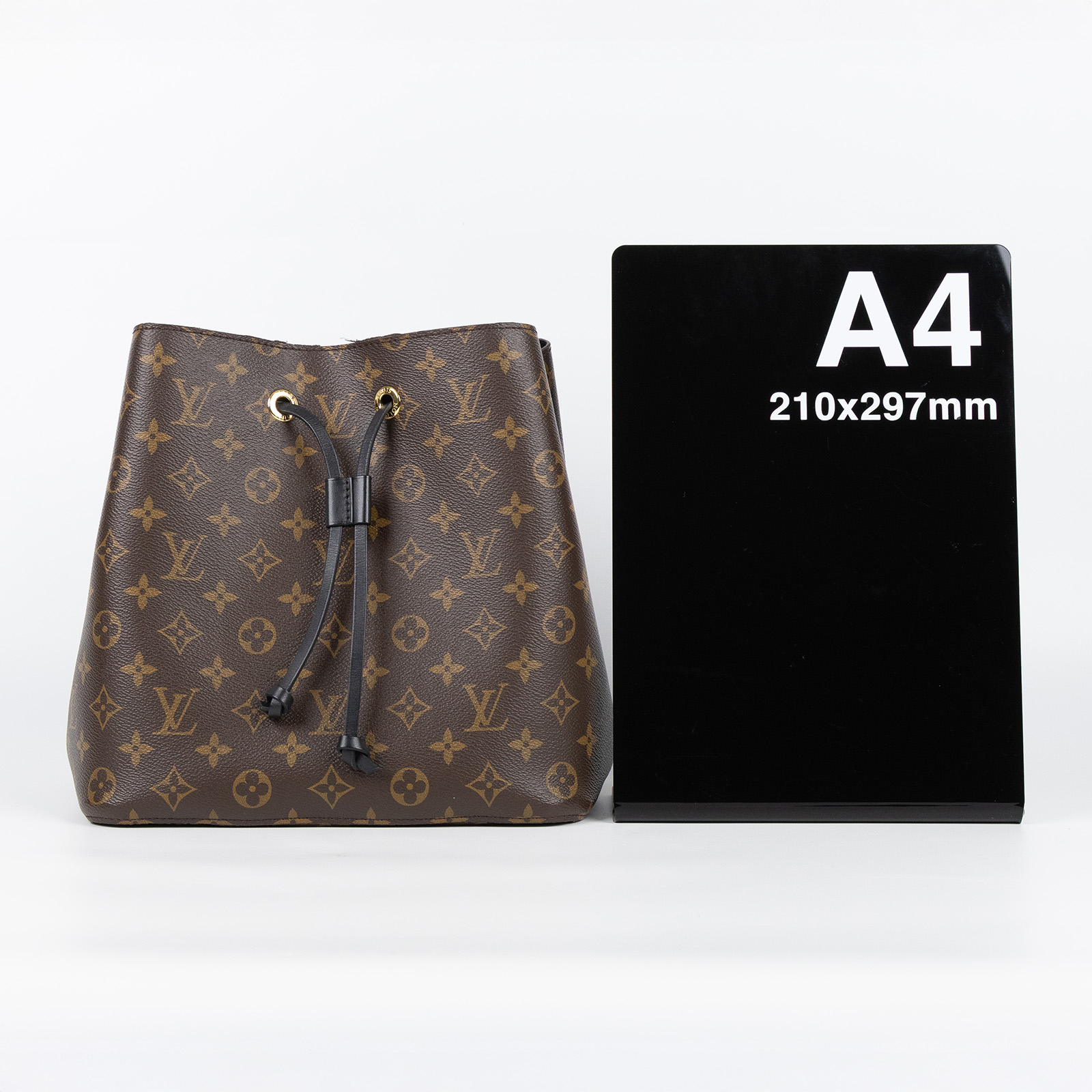 路易威登 LOUIS VUITTON NéoNoé MM 原花 束口水桶包 M44020 晶片款 黑原花NEONOE水桶包 防塵袋