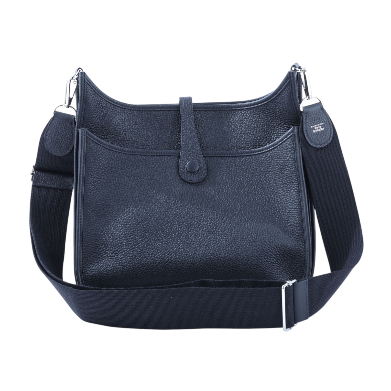 愛馬仕 Hermès Evelyne Bag 伊芙琳包 29 馬蹄型 H056277CK89 B刻 黑EVELYNE 29 原廠盒子 /防塵袋/國外購買證明