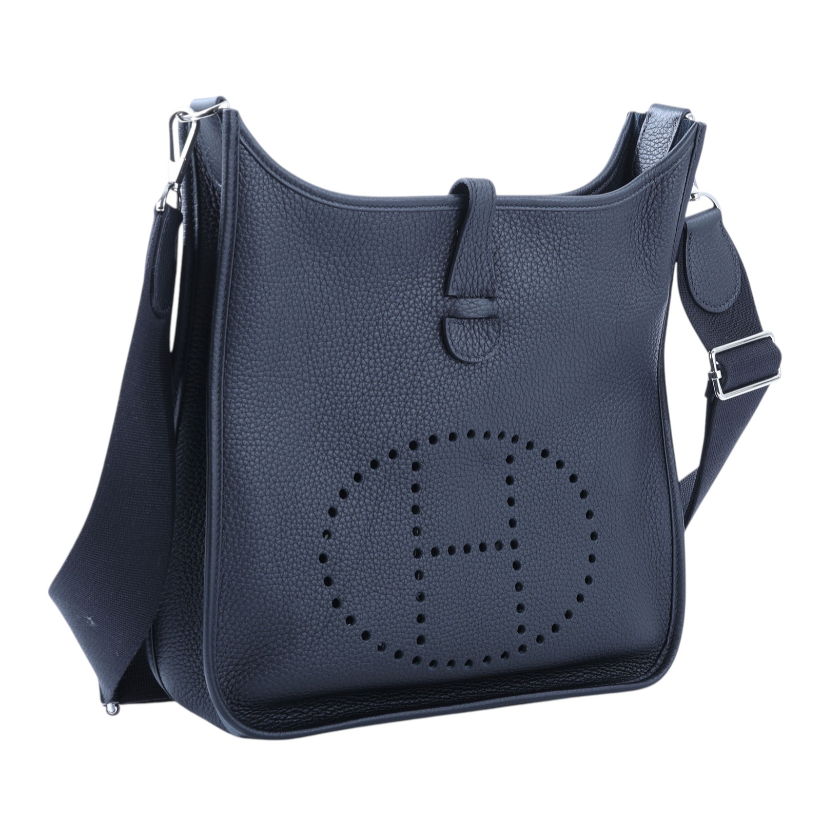 愛馬仕 Hermès Evelyne Bag 伊芙琳包 29 馬蹄型 H056277CK89 B刻 黑EVELYNE 29 原廠盒子 /防塵袋/國外購買證明
