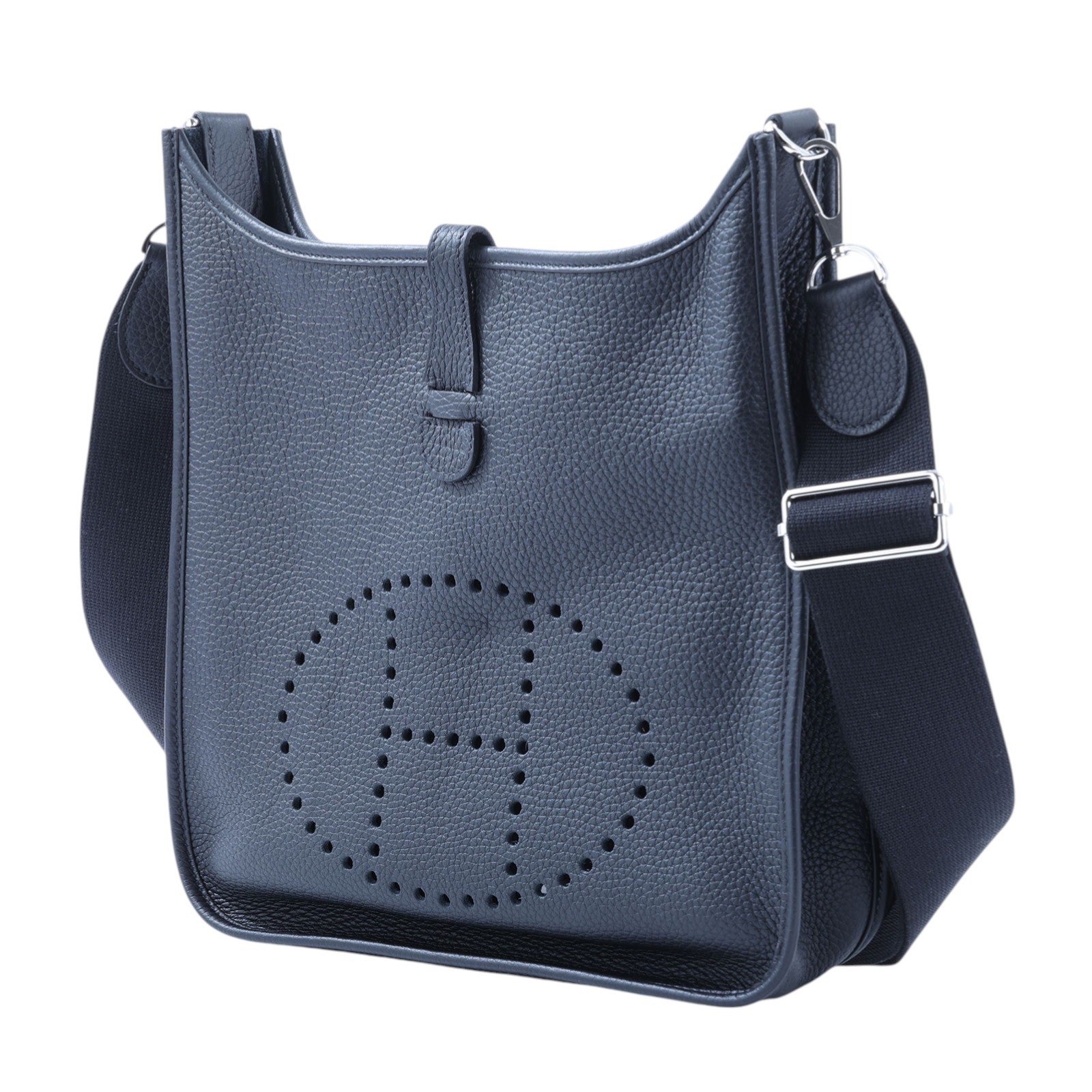 愛馬仕 Hermès Evelyne Bag 伊芙琳包 29 馬蹄型 H056277CK89 B刻 黑EVELYNE 29 原廠盒子 /防塵袋/國外購買證明