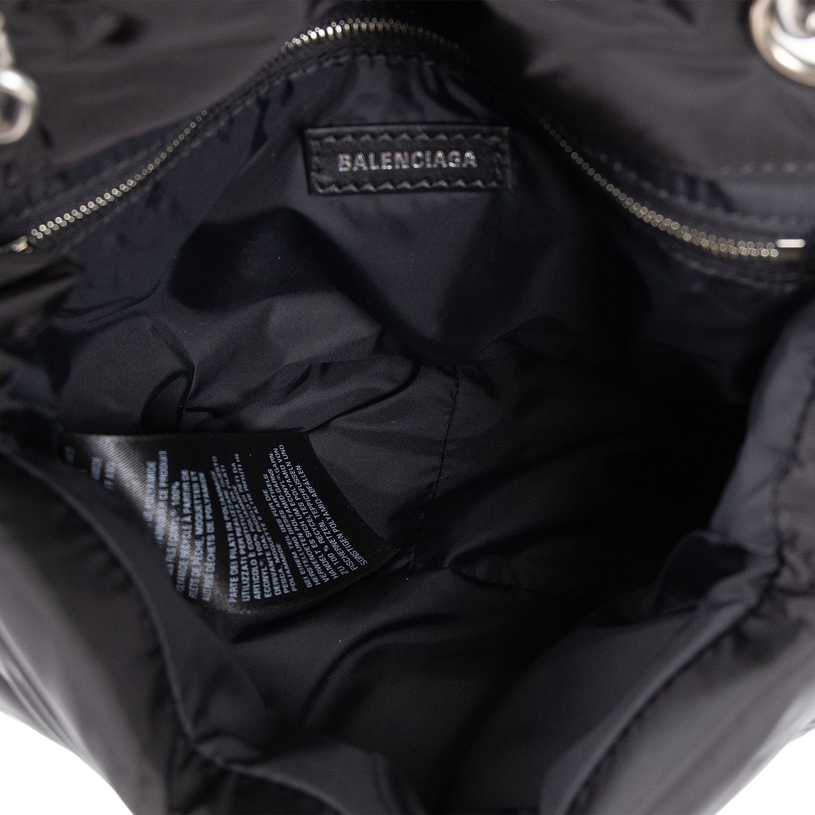 巴黎世家 BALENCIAGA Monaco 肩背包 迷你 7929772AA6J 黑尼龍鍊包 防塵袋