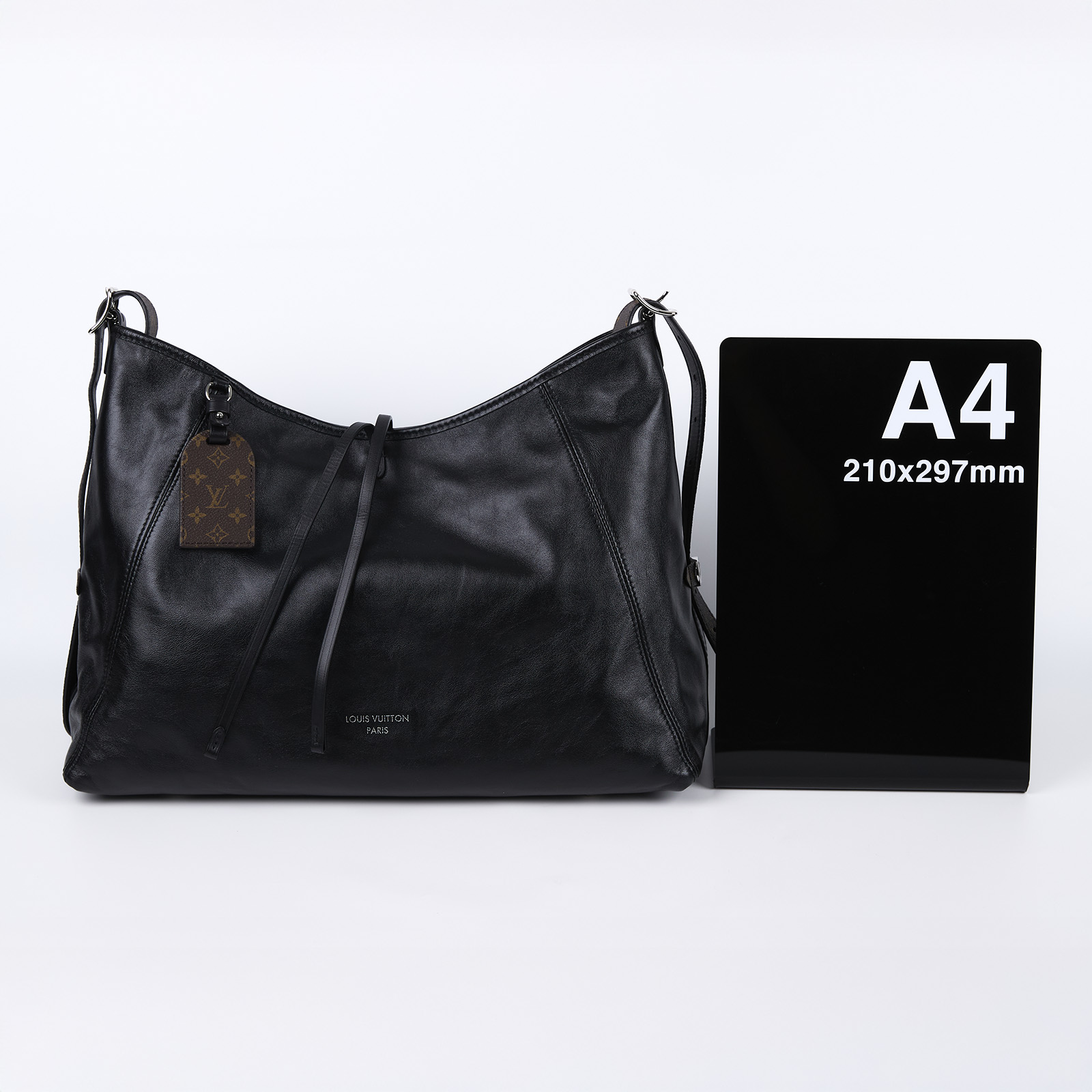 路易威登 LOUIS VUITTON CarryAll Vibe MM 手提 肩背包 黑色 M25143 晶片款 黑CARRYALL VIBE MM 無附屬品