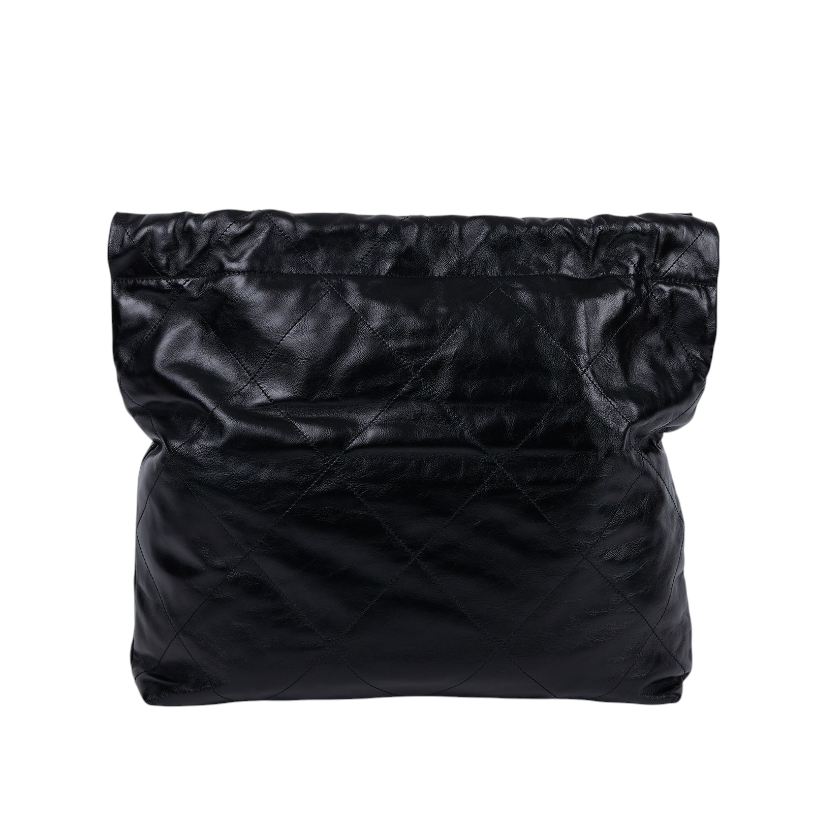 香奈兒 CHANEL 22 中型 束口包 AS3261 晶片款 SO BLACK 22包 中號 防塵袋