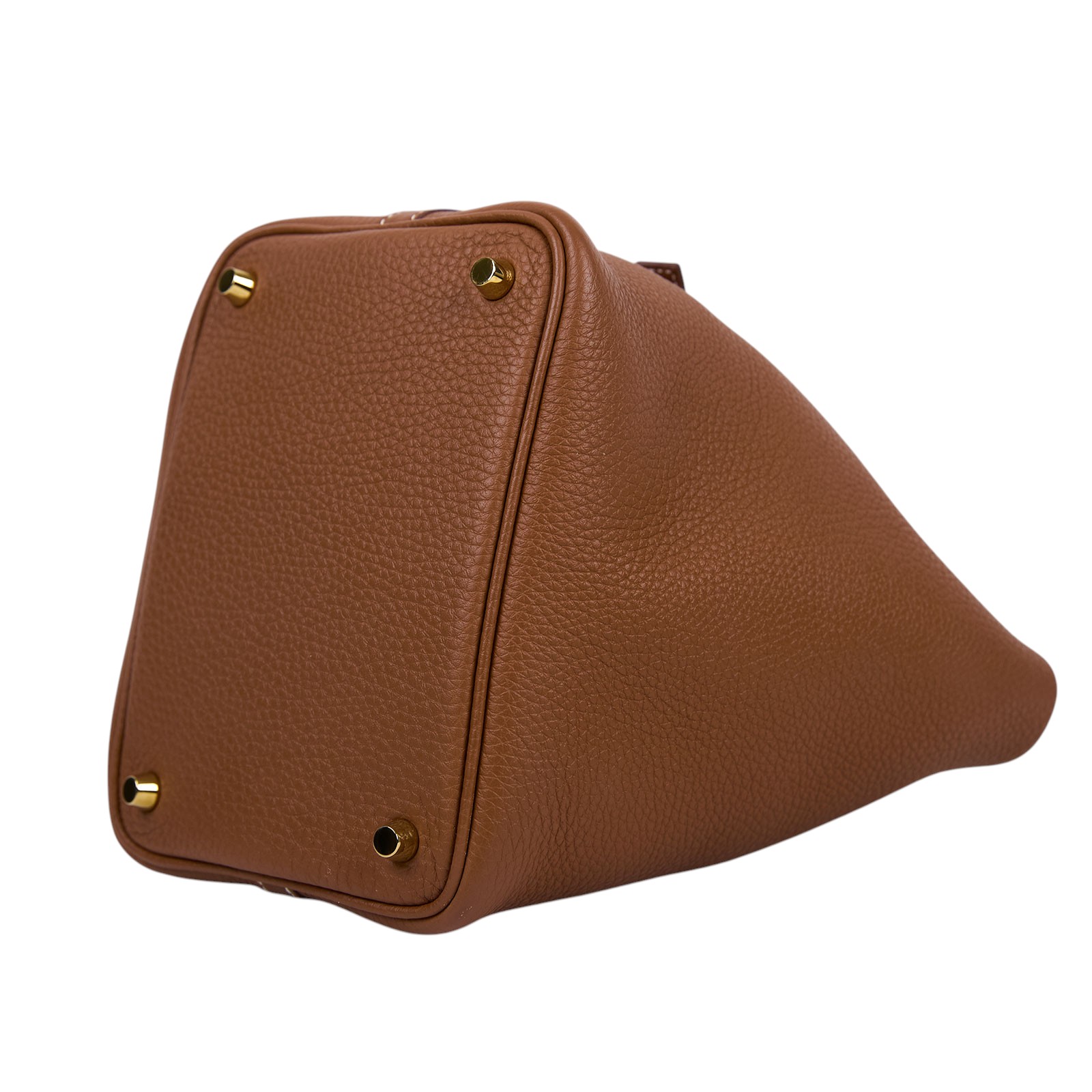 愛馬仕 Hermès Picotin Lock 18 菜籃子包 金色五金 金棕 H056289CC37 U刻  原廠盒子/防塵袋/購買證明/鎖組