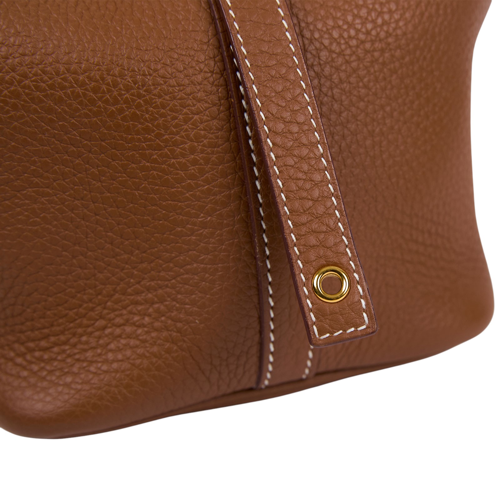 愛馬仕 Hermès Picotin Lock 18 菜籃子包 金色五金 金棕 H056289CC37 U刻  原廠盒子/防塵袋/購買證明/鎖組