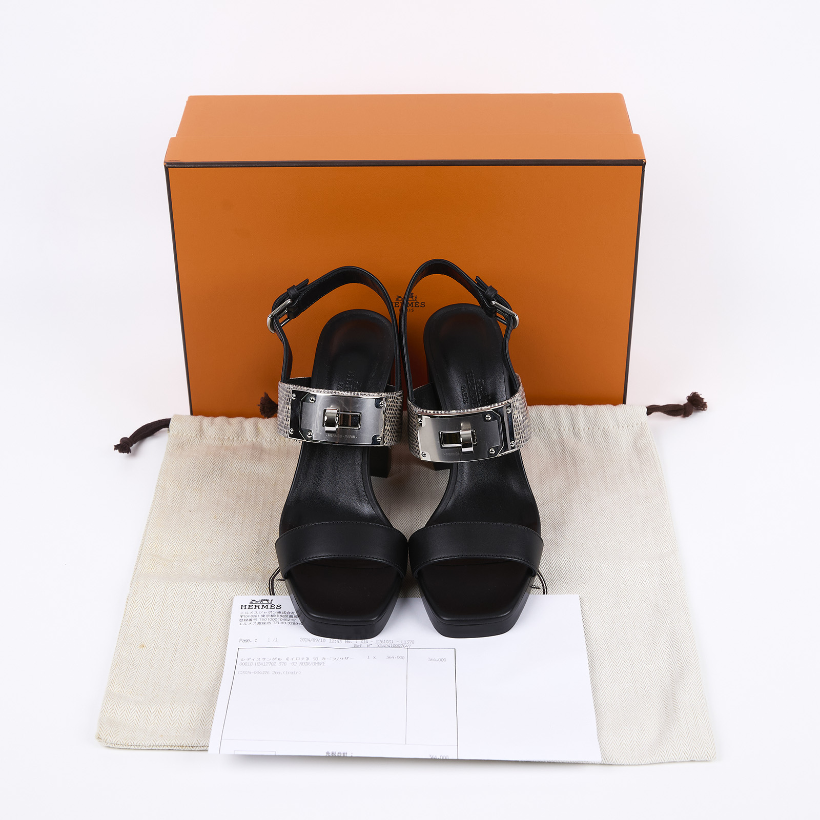 新品未使用】エルメス サンダル 《イロナ》 90 愛馬仕Hermes Ilona 90 