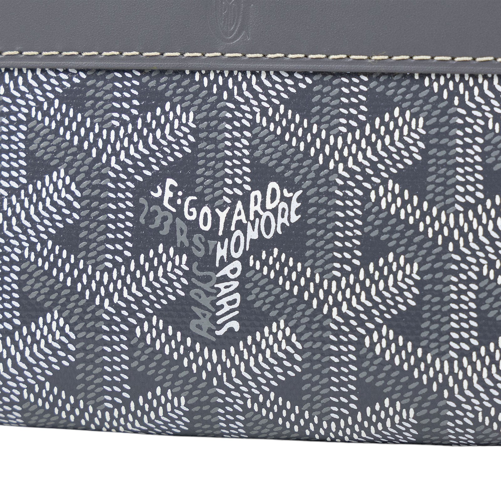 高雅德 GOYARD Matignon Mini Wallet 錢包 拉鍊 短夾 MATIGNMINTY 灰拉鍊零錢包 原廠盒子