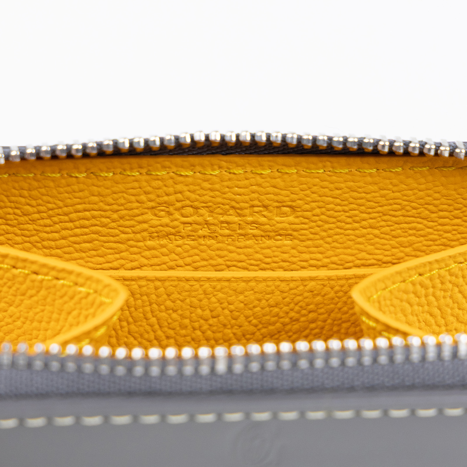 高雅德 GOYARD Matignon Mini Wallet 錢包 拉鍊 短夾 MATIGNMINTY 灰拉鍊零錢包 原廠盒子