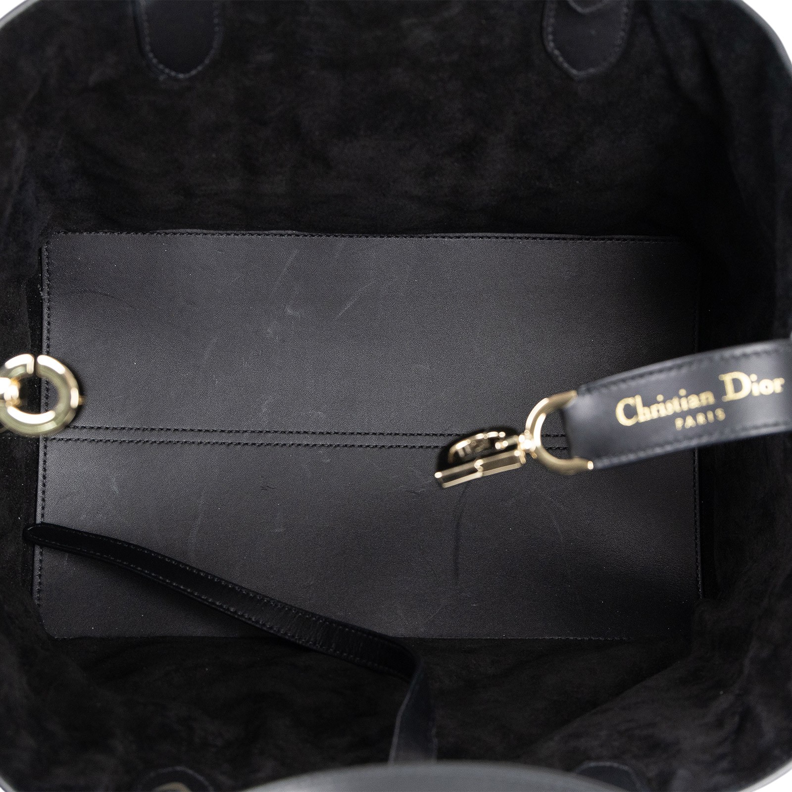 迪奧 CHRISTIAN DIOR Dior Toujours 中型 手提袋 小牛皮 M2821 黑TOUJOURS托特包 原廠盒子/防塵袋/保證卡