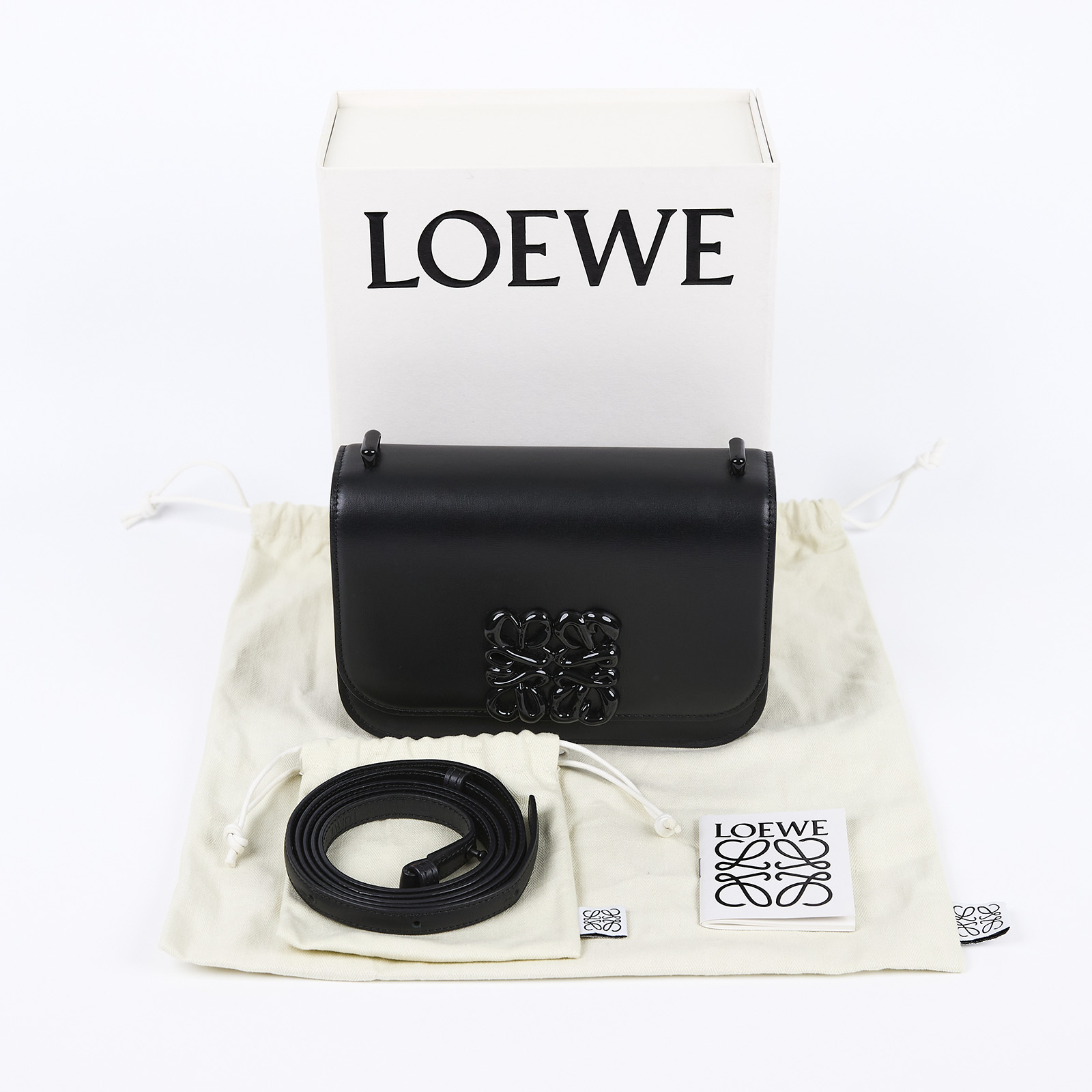 羅意威 LOEWE Goya 斜背包 A896N09X15 黑GOYA斜背包 原廠盒子/防塵袋/背帶