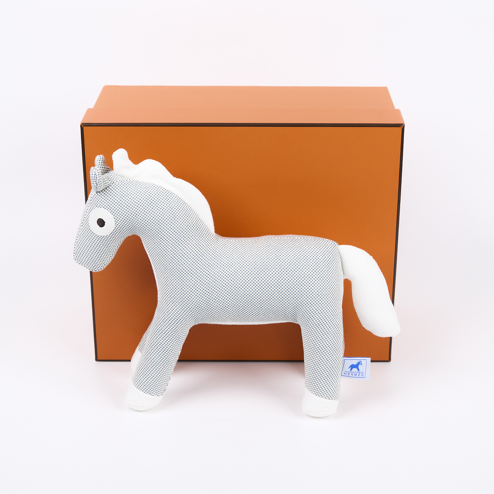 愛馬仕 Hermes Epopee 小馬玩偶 納蒂埃藍 H103521Mv02 納蒂埃藍Epopee小馬玩偶 原廠盒子