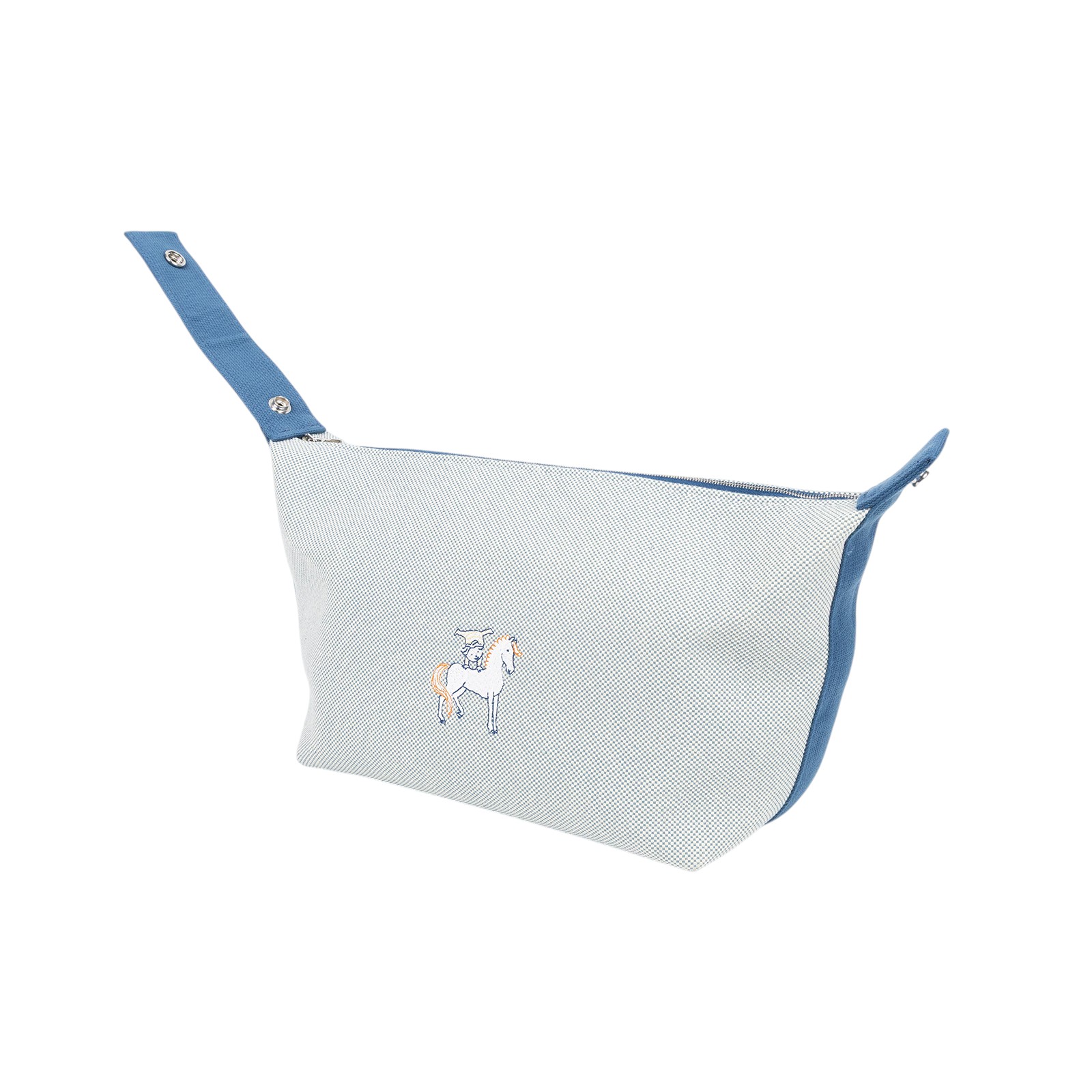 愛馬仕 Hermès Bride a Brac GM 大型 盥洗包 手提包 BBG  藍Bride A Brac便當包 無附屬品