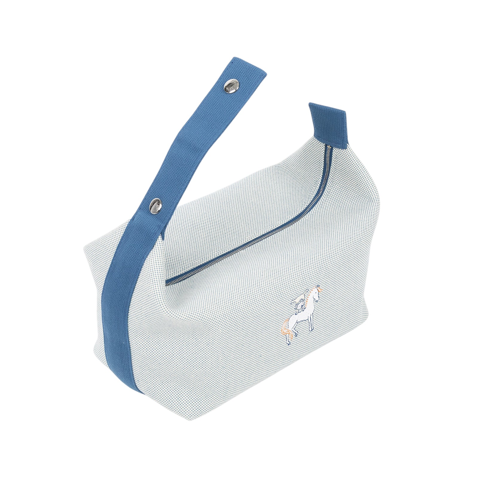 愛馬仕 Hermès Bride a Brac GM 大型 盥洗包 手提包 BBG  藍Bride A Brac便當包 無附屬品
