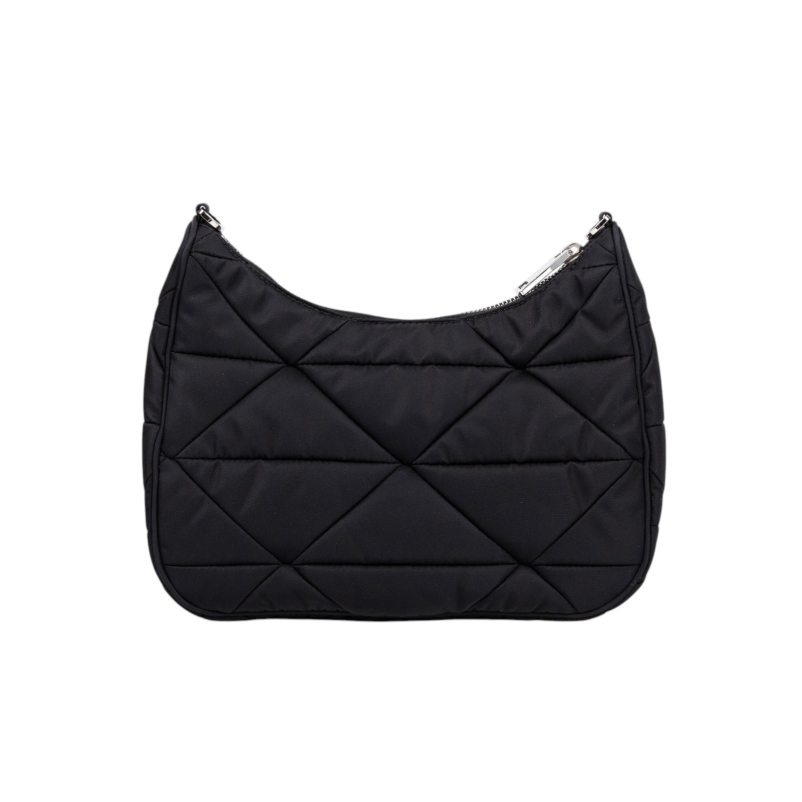 普拉達 PRADA Re-Nylon 單肩 斜胯包 1BC151_RDJN 黑尼龍斜背包 原廠盒子/背帶