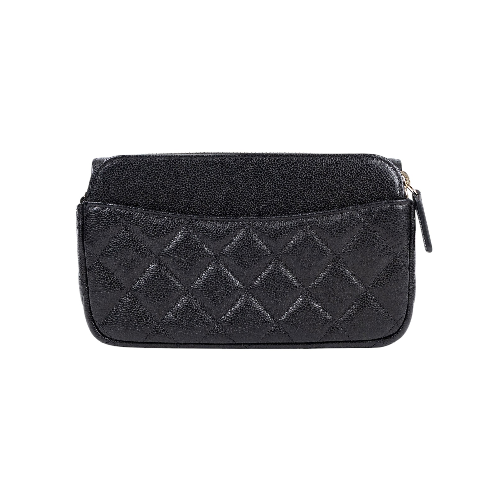 香奈兒 CHANEL 菱格紋 woc 口蓋包  晶片款 黑荔枝多功能WOC 防塵袋