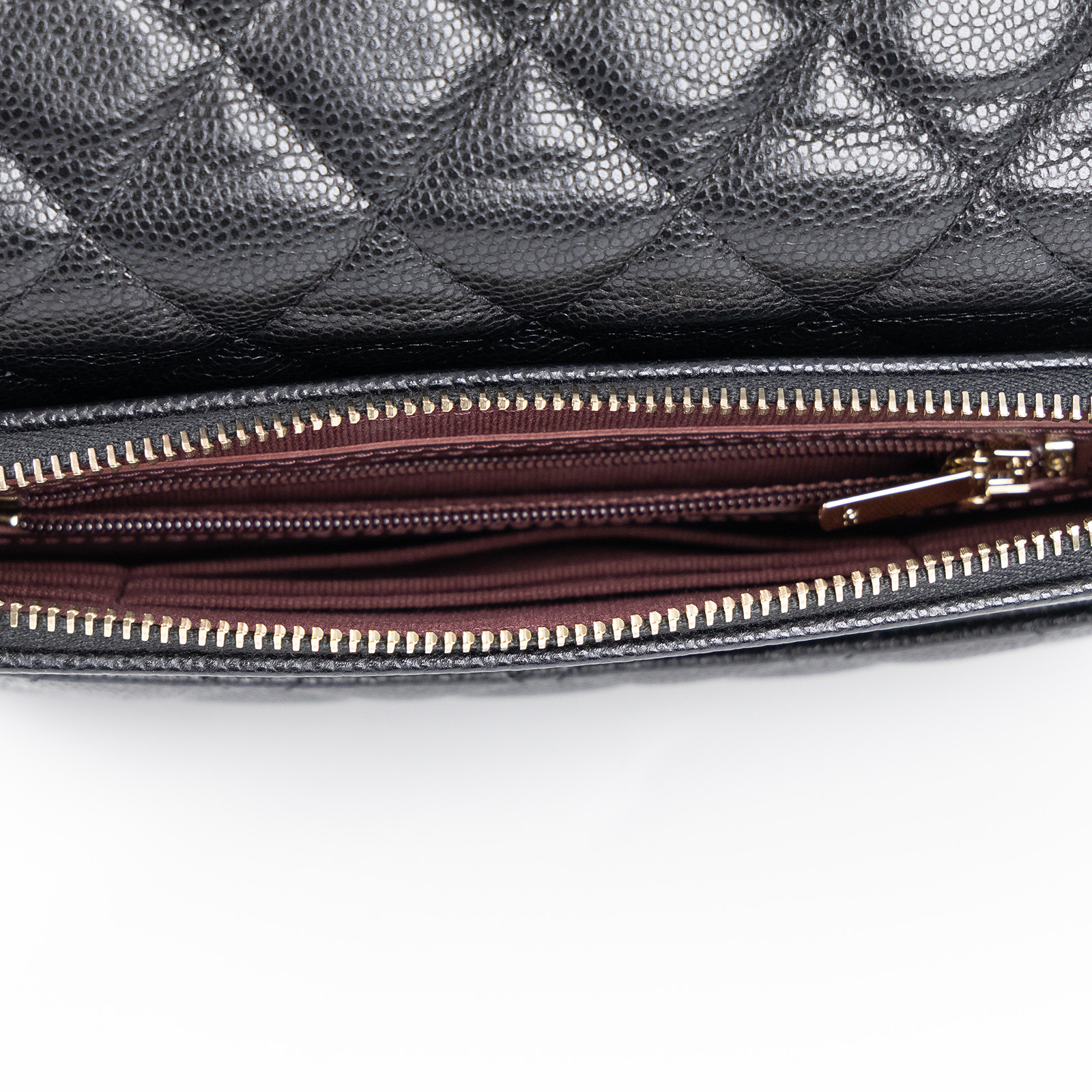 香奈兒 CHANEL 菱格紋 woc 口蓋包  晶片款 黑荔枝多功能WOC 防塵袋