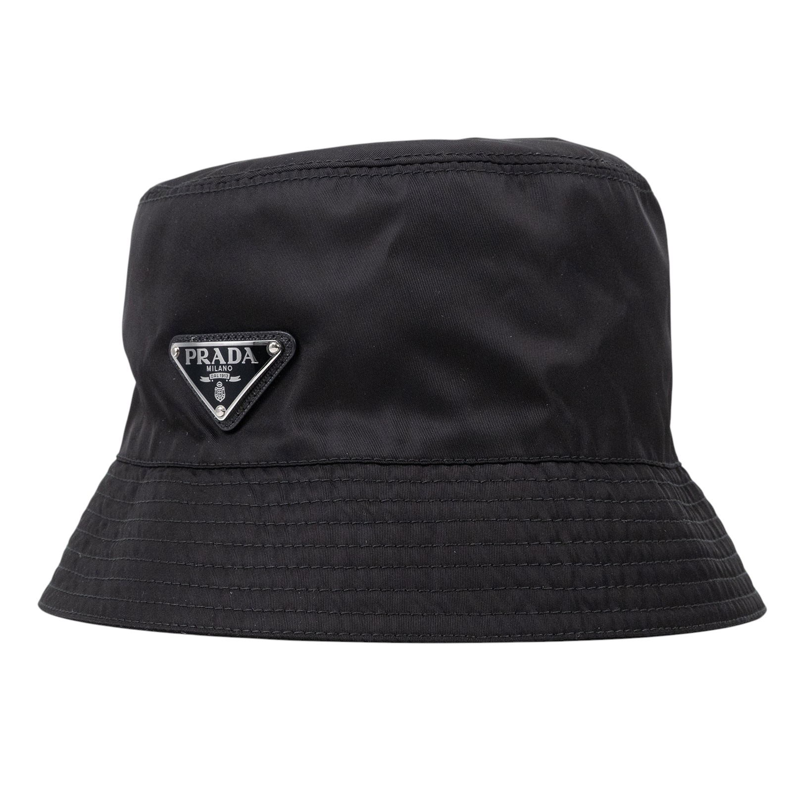 普拉達 PRADA Re-Nylon 漁夫帽 1HC137_2B15_M 黑色漁夫帽 #M 防塵袋