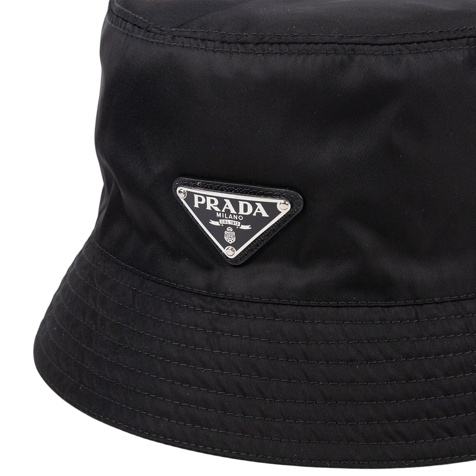 普拉達 PRADA Re-Nylon 漁夫帽 1HC137_2B15_M 黑色漁夫帽 #M 防塵袋