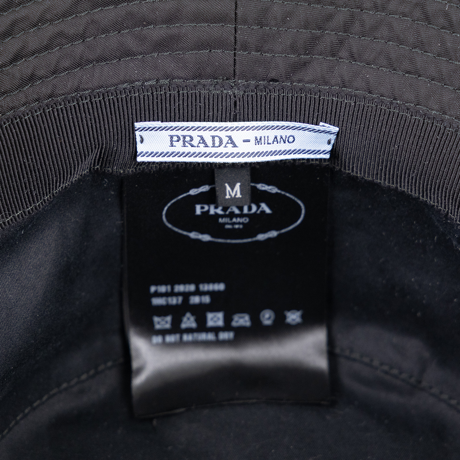 普拉達 PRADA Re-Nylon 漁夫帽 1HC137_2B15_M 黑色漁夫帽 #M 防塵袋
