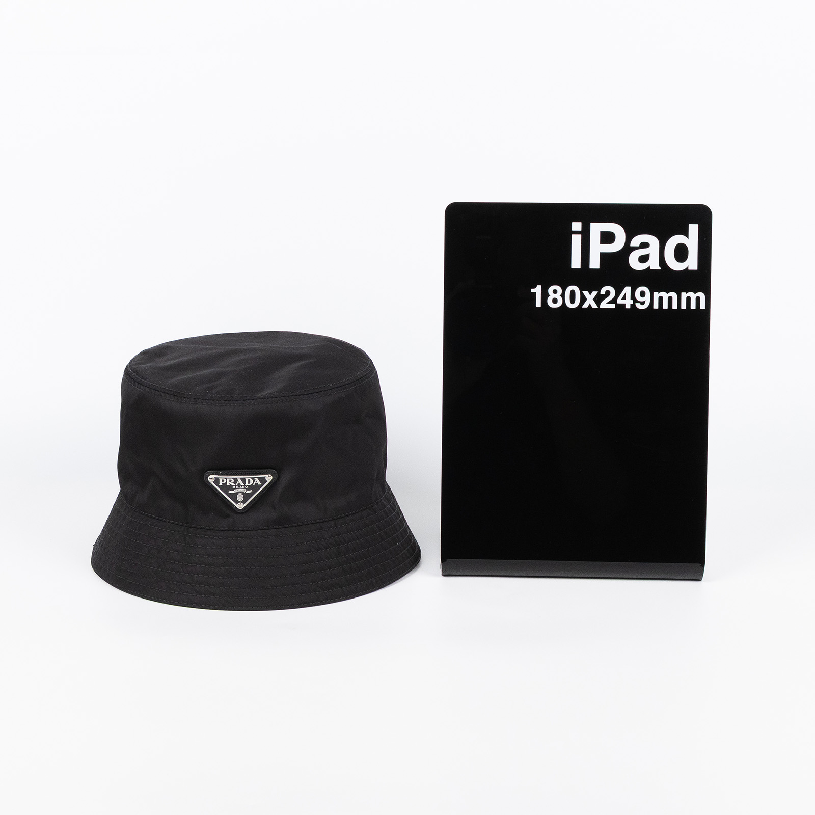 普拉達 PRADA Re-Nylon 漁夫帽 1HC137_2B15_M 黑色漁夫帽 #M 防塵袋