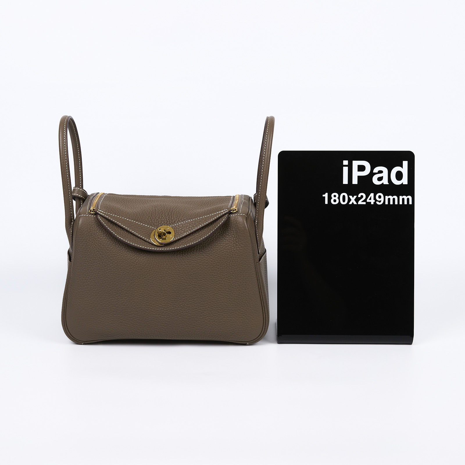 愛馬仕 Hermès Lindy 琳迪包 26 H073428CC18 D刻/H073428CC18 大象灰LINDY26 原廠盒子/ 防塵袋/購買證明