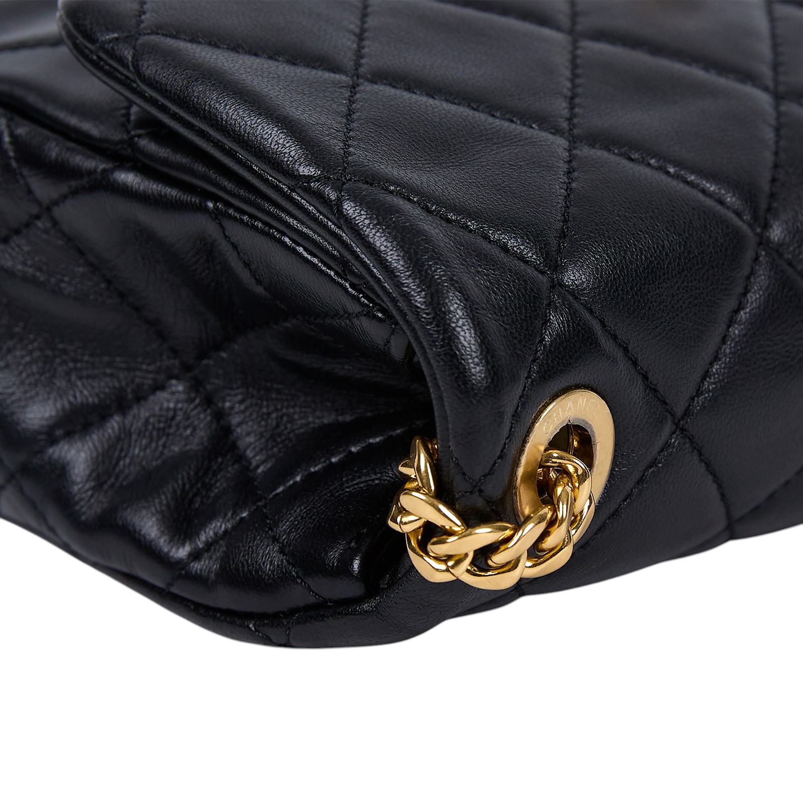 香奈兒 CHANEL 珠寶鍊 口蓋包 AS3479 晶片款 黑羊金釦珠寶鍊 季節款 原廠盒子/防塵袋/購買證明