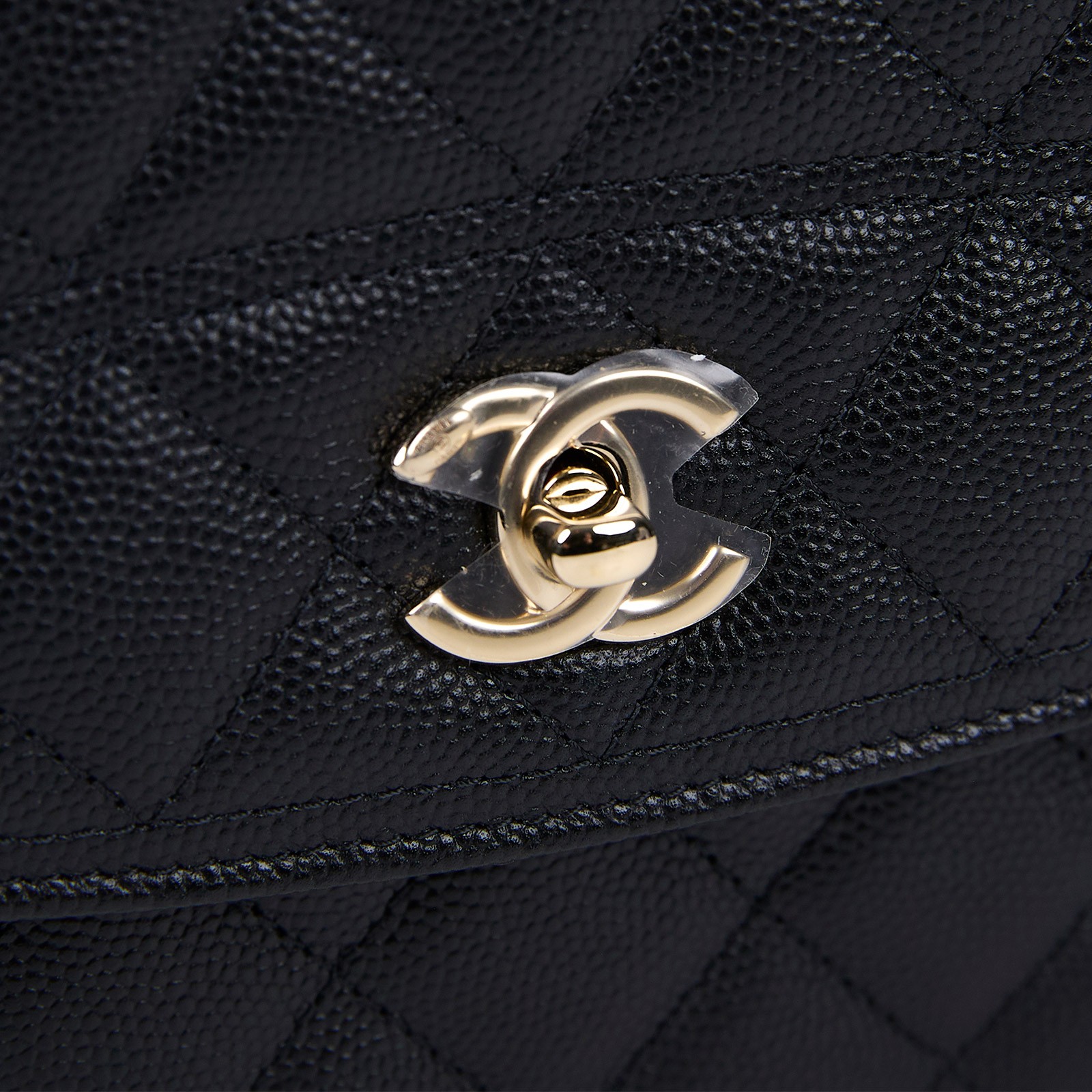 香奈兒 CHANEL 25C  WOC 荔枝 肩背包 AP4406 晶片款 黑荔枝手提練包 防塵袋