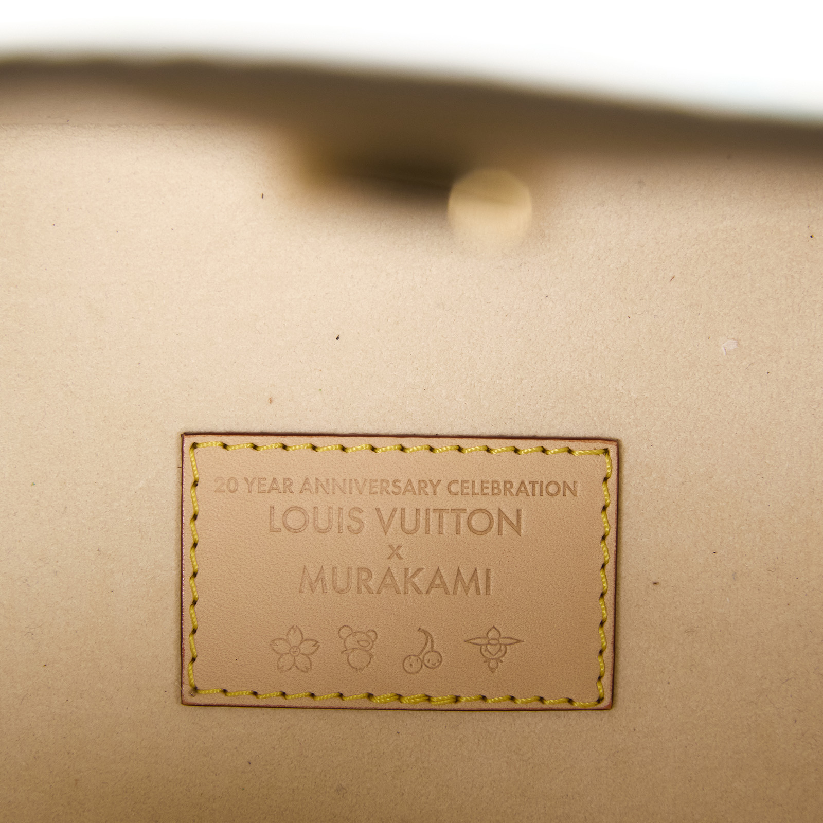 路易威登 LOUIS VUITTON TM 村上隆聯名 All In BB 手提包 M13089 晶片款 白彩ALL IN BB 防塵袋