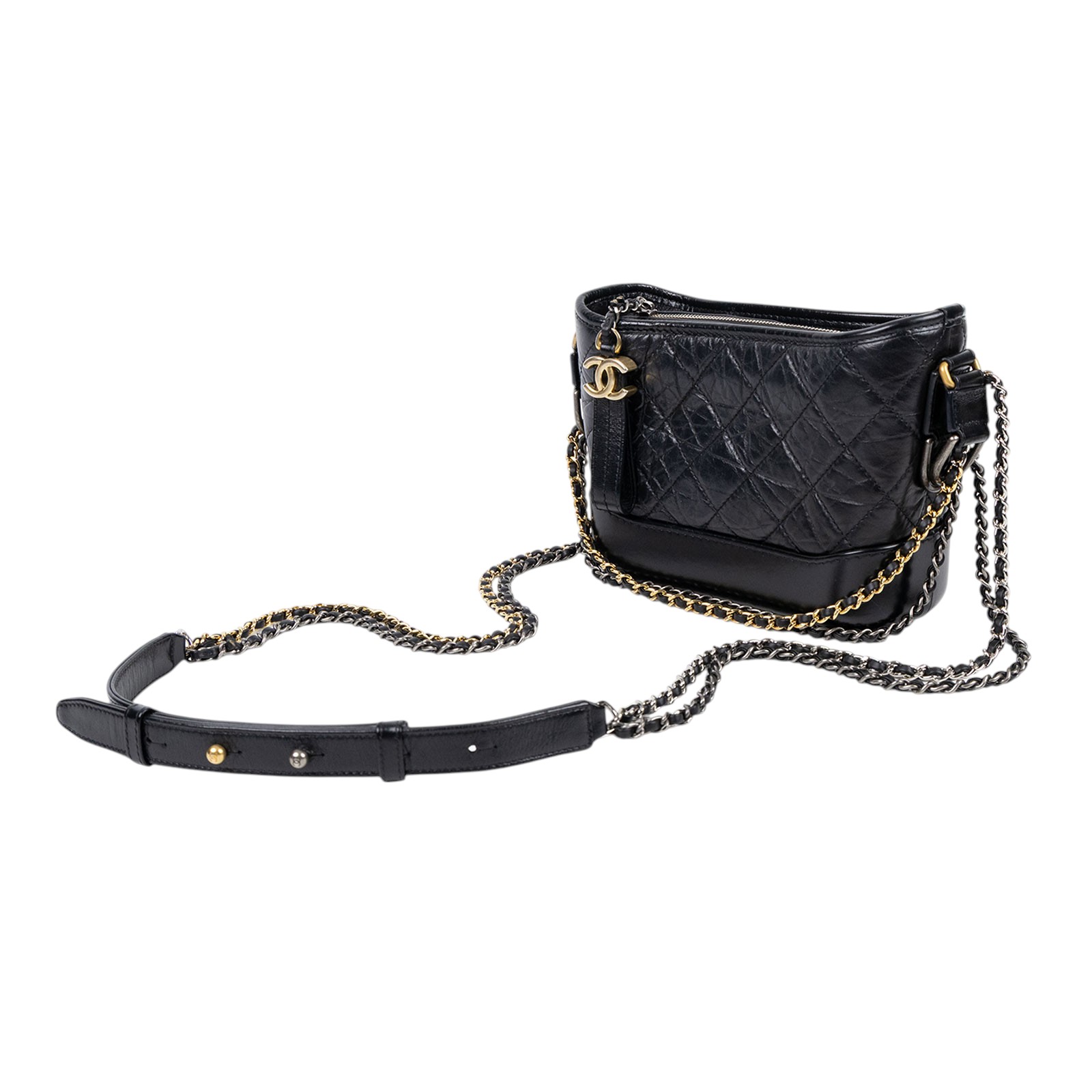 香奈兒 CHANEL 流浪包   晶片款 黑流浪包 無附屬品