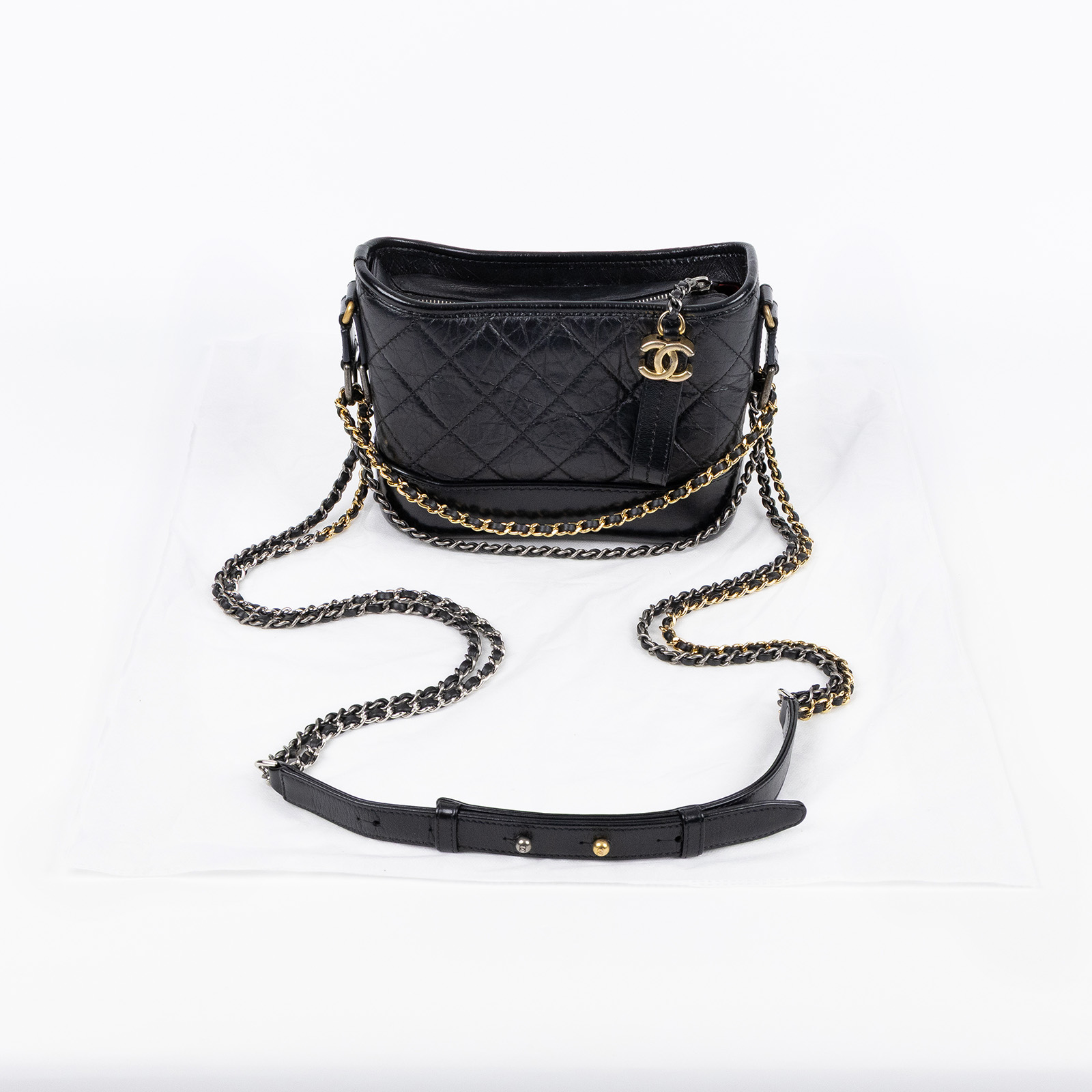 香奈兒 CHANEL 流浪包   晶片款 黑流浪包 無附屬品