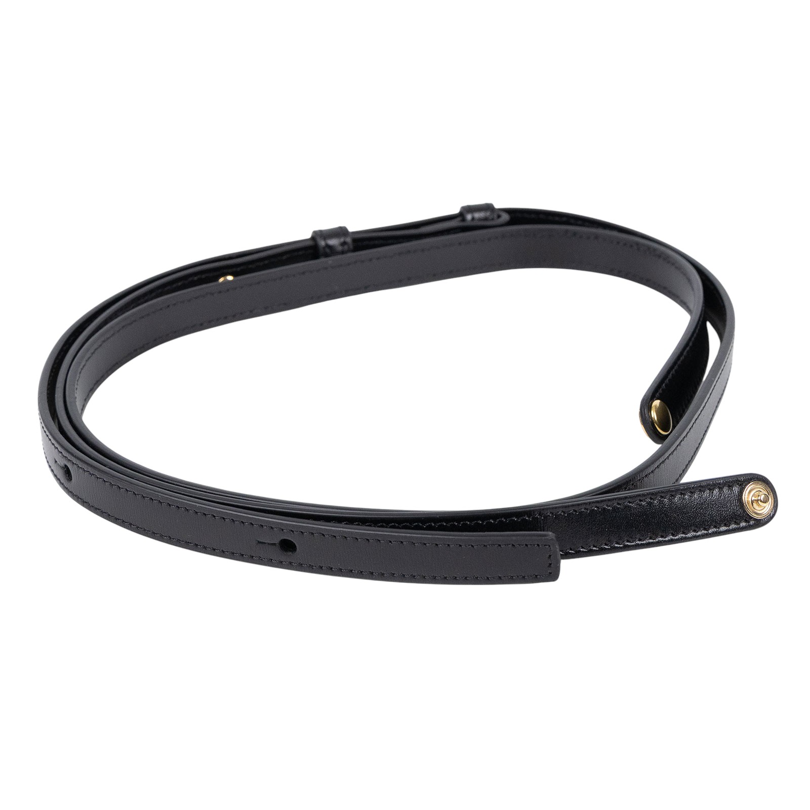 思琳 CELINE Claude 亮澤牛皮革 迷你 手袋 10I513DPV 黑MINI TRIOMPHE 原廠盒子/ 防塵袋