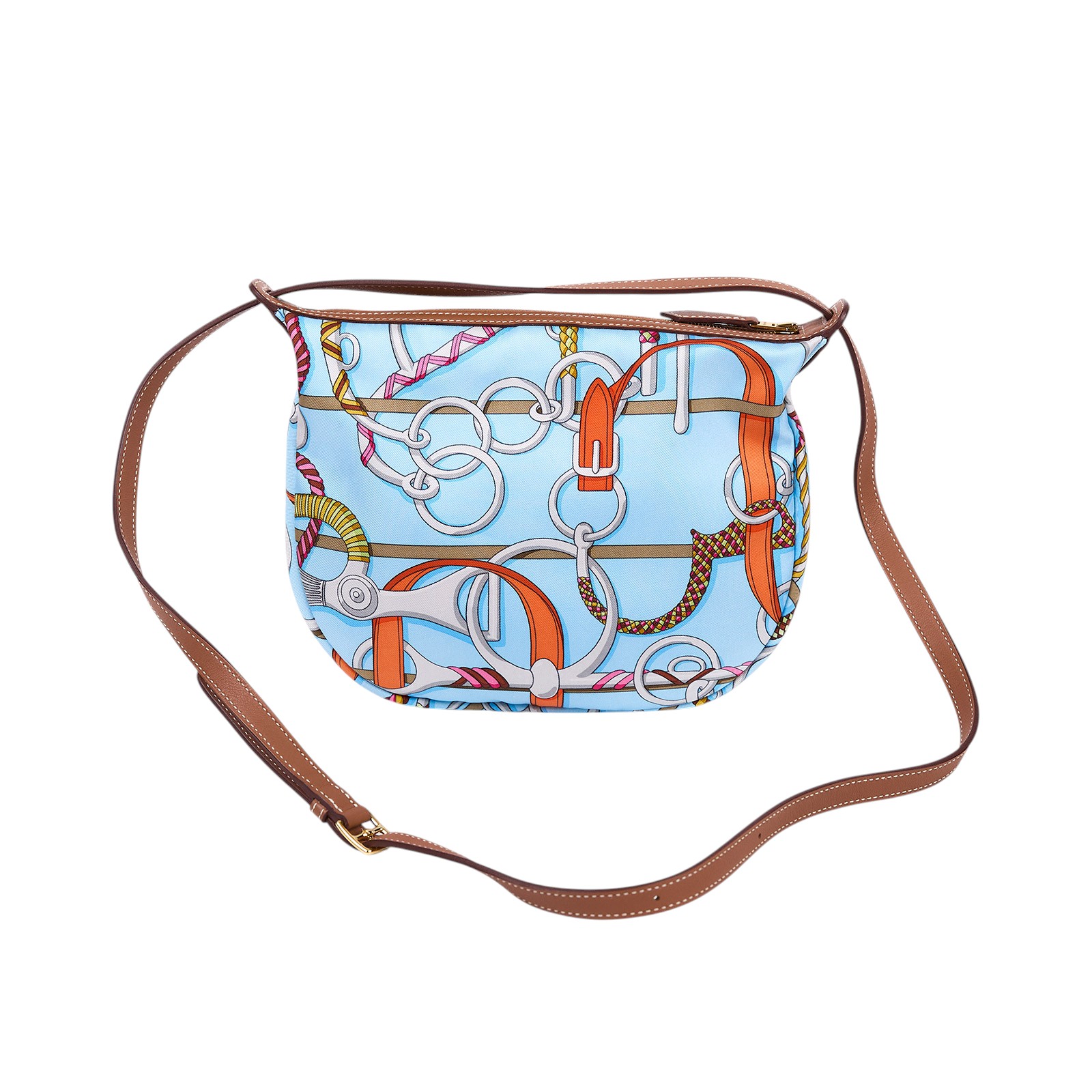 愛馬仕 Hermès Sursoie To Go 收納包 天藍色 H085183CCAB W刻  原廠盒子/防塵袋/購買證明