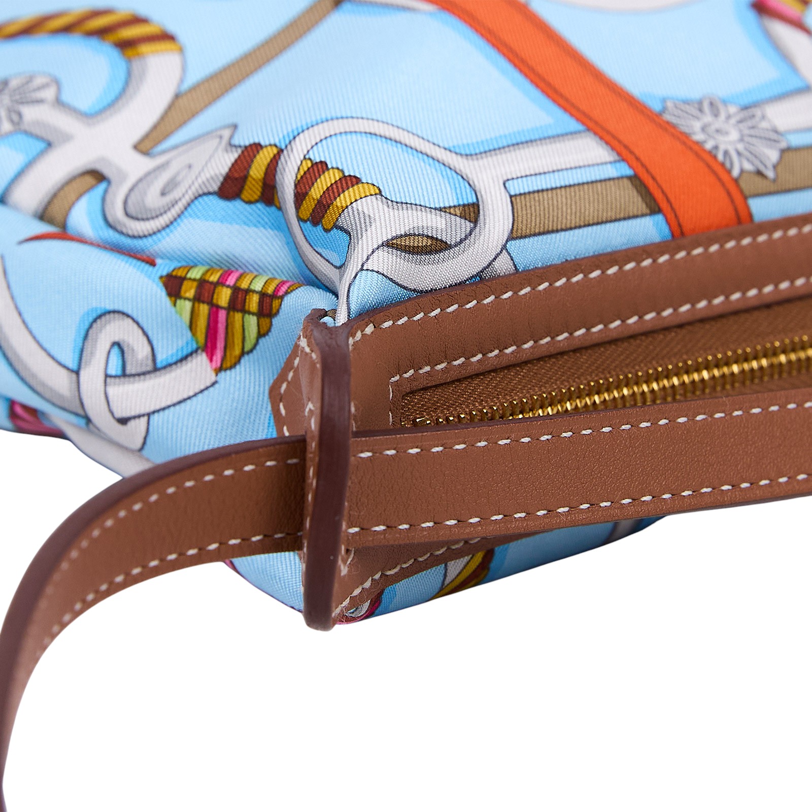 愛馬仕 Hermès Sursoie To Go 收納包 天藍色 H085183CCAB W刻  原廠盒子/防塵袋/購買證明