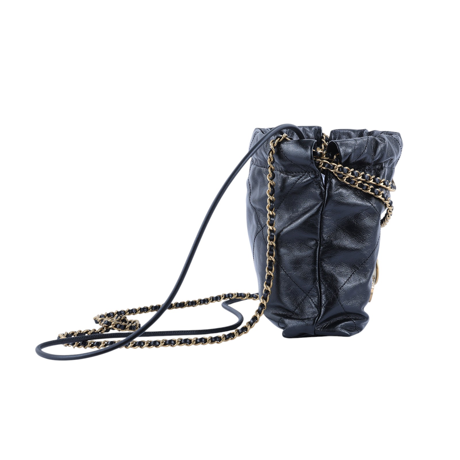 香奈兒 CHANEL 22 迷你 束口包 AS3980 B19059 黑22包 MINI 防塵袋/購買證明