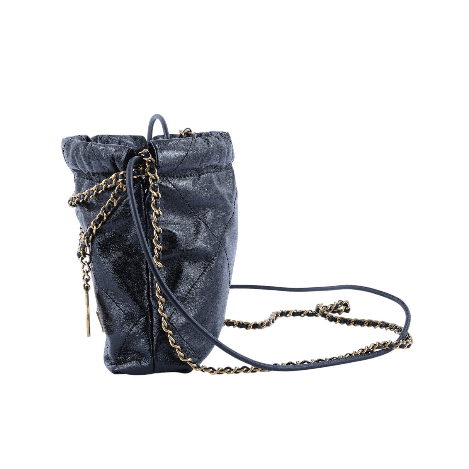 香奈兒 CHANEL 22 迷你 束口包 AS3980 B19059 黑22包 MINI 防塵袋/購買證明