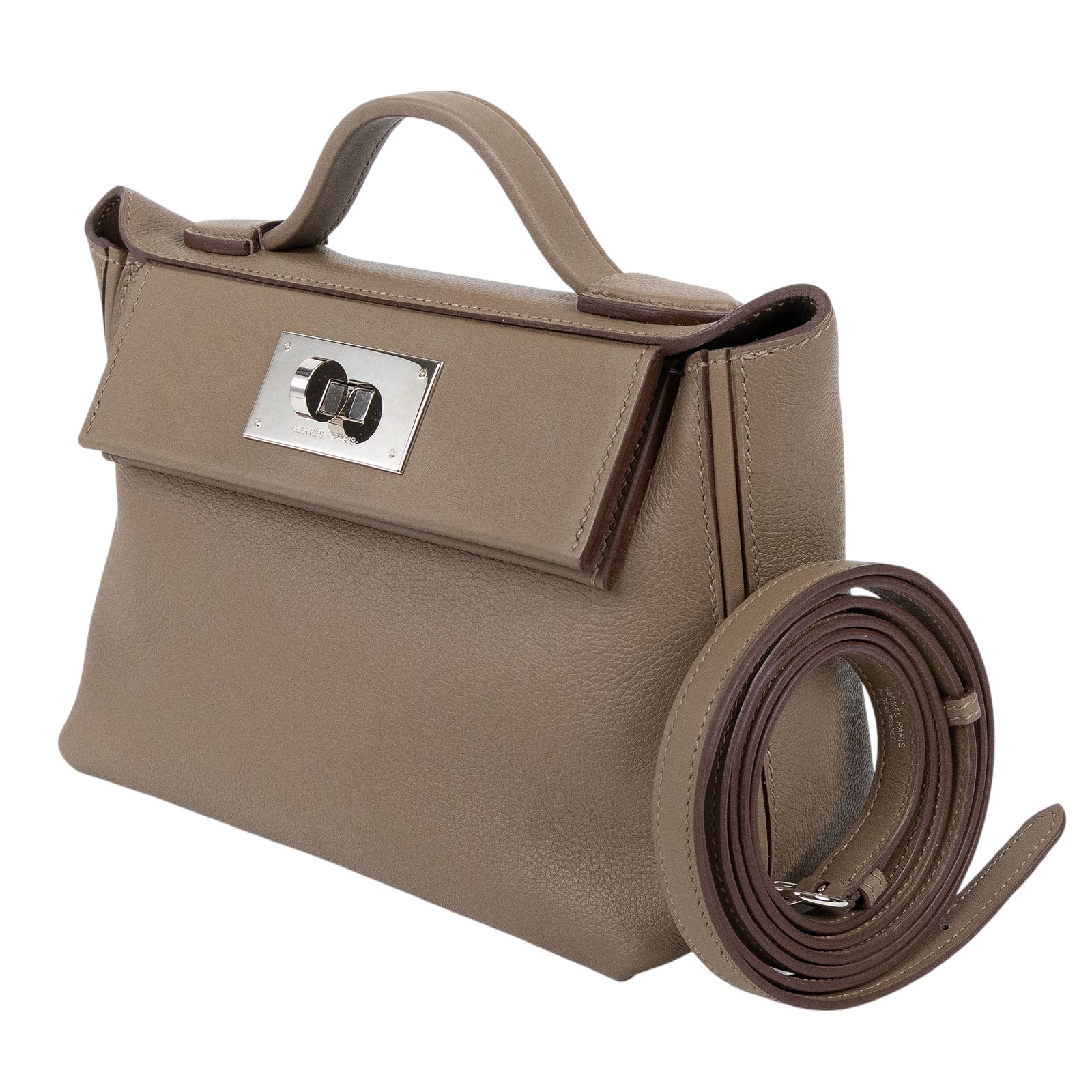 愛馬仕 Hermès 24/24 21 Mini 手提包 大象灰 H082153CKBH WAP339TM/H082153CKBH  原廠盒子/防塵袋/購買證明/背帶