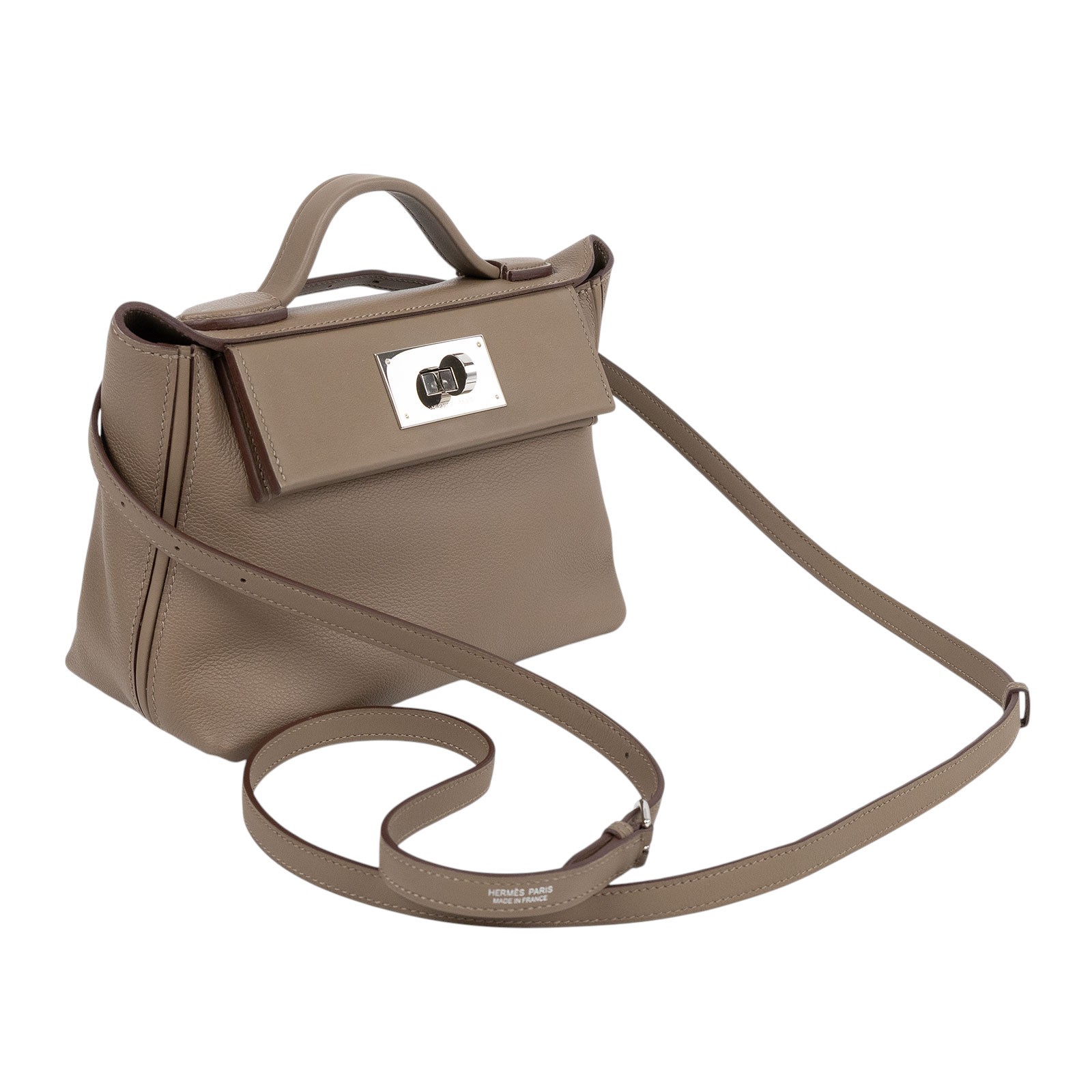 愛馬仕 Hermès 24/24 21 Mini 手提包 大象灰 H082153CKBH WAP339TM/H082153CKBH  原廠盒子/防塵袋/購買證明/背帶