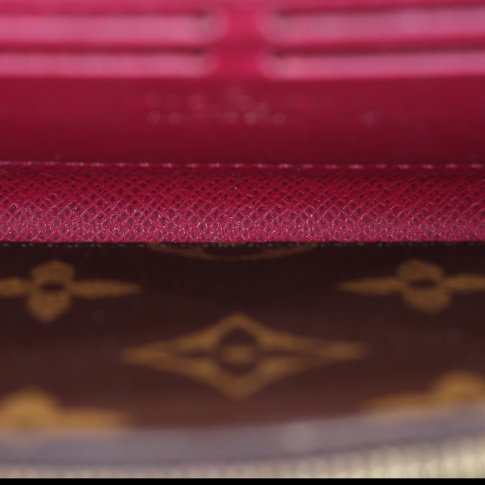 路易威登 LOUIS VUITTON Clémence 錢包 拉鍊 長夾 經典帆布 紫紅色 M60742 晶片款 莓紅原花拉鍊長夾 防塵袋/原廠盒子