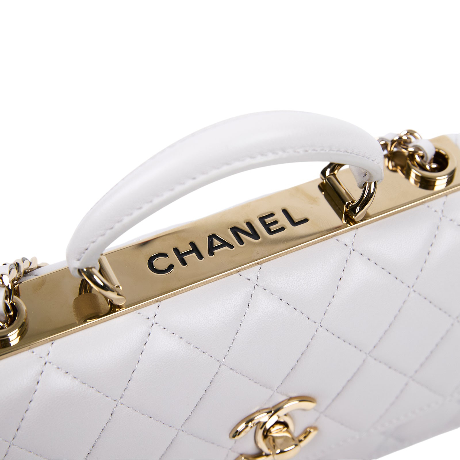 香奈兒 CHANEL Coco Handle 24 荔枝皮 鍊帶 手提口蓋包 粉橘色 AP4184 Y60767 淺灰TRENDY CC  HANDLE  WOC 原廠盒子/防塵袋/購買證明