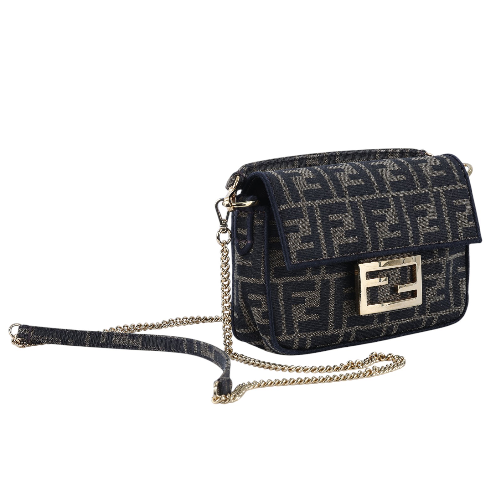 芬迪 FENDI Baguette  8BS017A6V5 原花FF帆布 BAGUETTE MINI 防塵袋