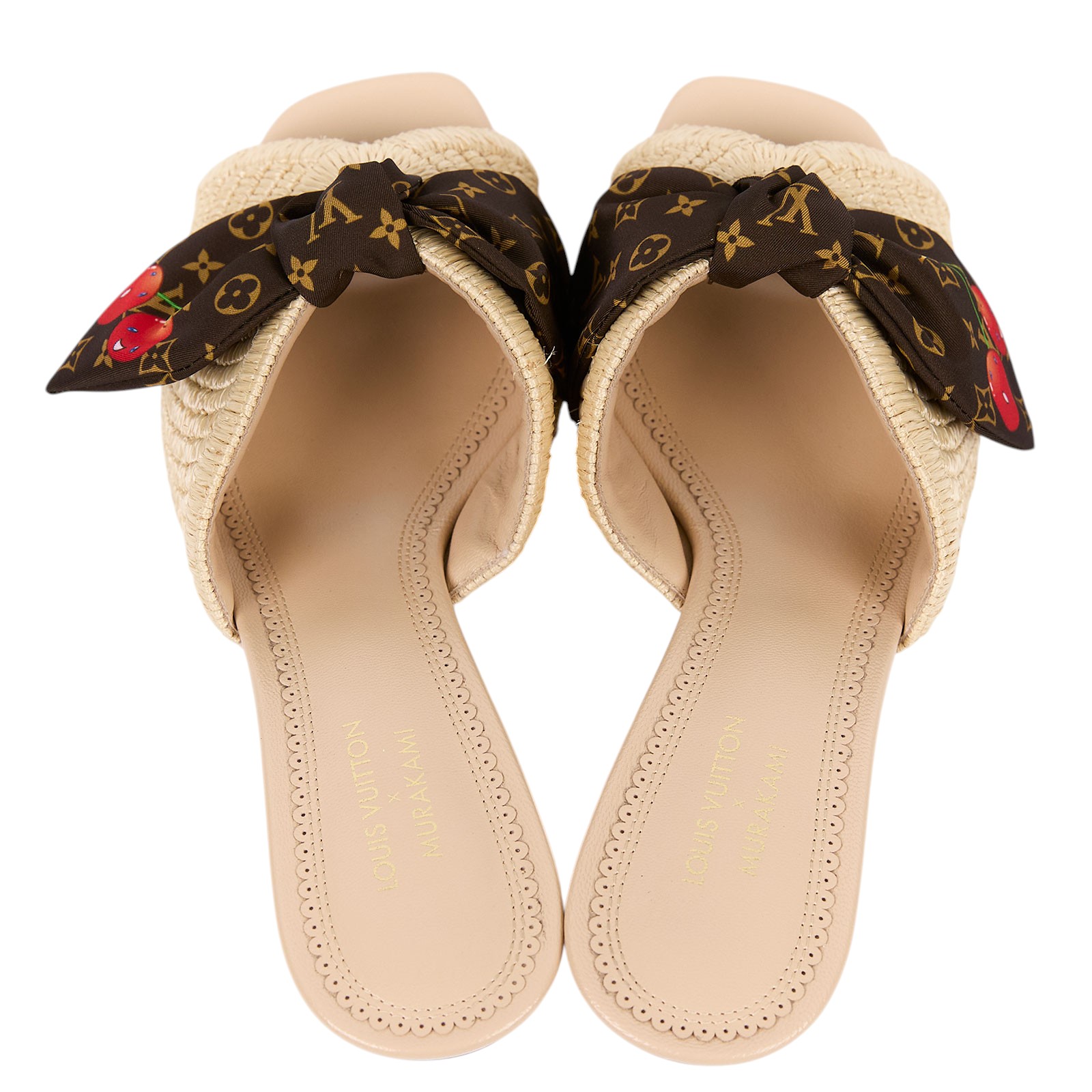 路易威登 LOUIS VUITTON 村上隆聯名 Cherie 涼鞋 1AHLSA 櫻桃涼鞋 #36 無附屬品